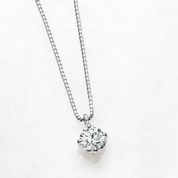 ダイヤモンド プラチナネックレス(0.2カラット/Dカラー/VVS1/EX/4月