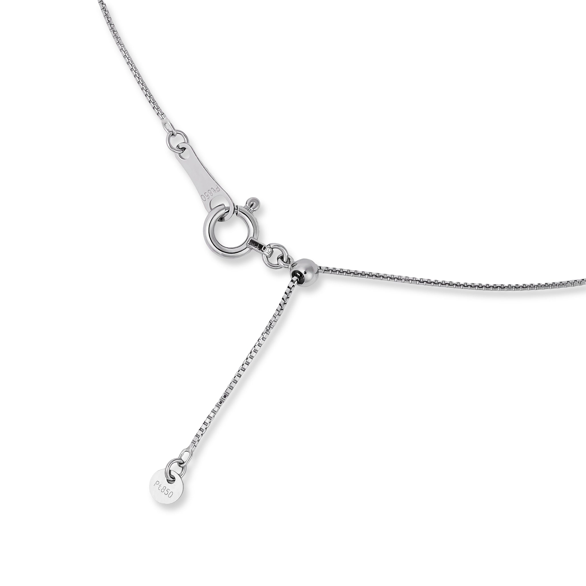 ダイヤモンド プラチナネックレス(0.2カラット/Dカラー/SIクラス/EX/4月誕生石/グレーディングレポート付)《25V01109》