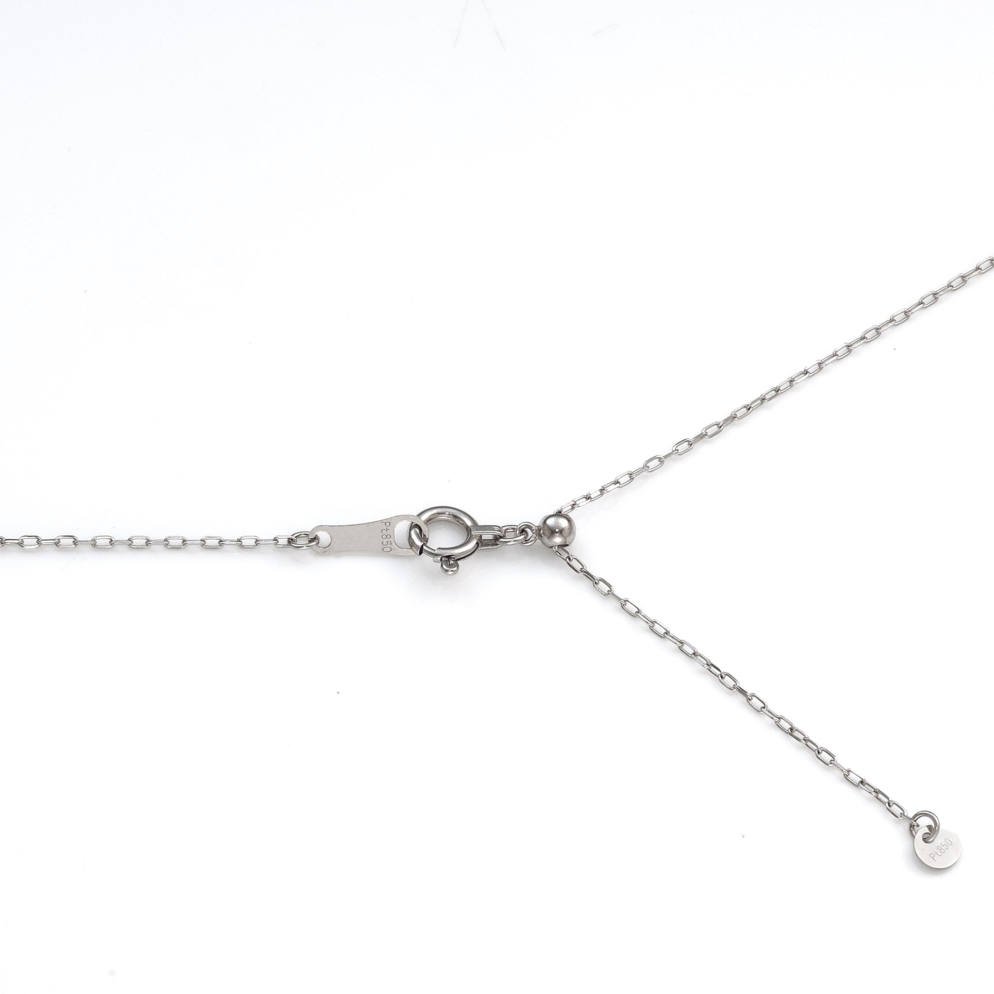 ダイヤモンド プラチナネックレス(雪の結晶モチーフ/4月誕生石)《25V01202》