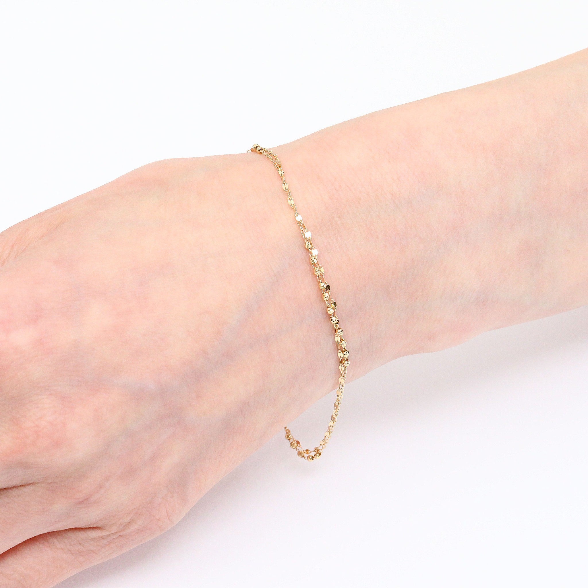 K18ブレスレット(2連)《25V01207》