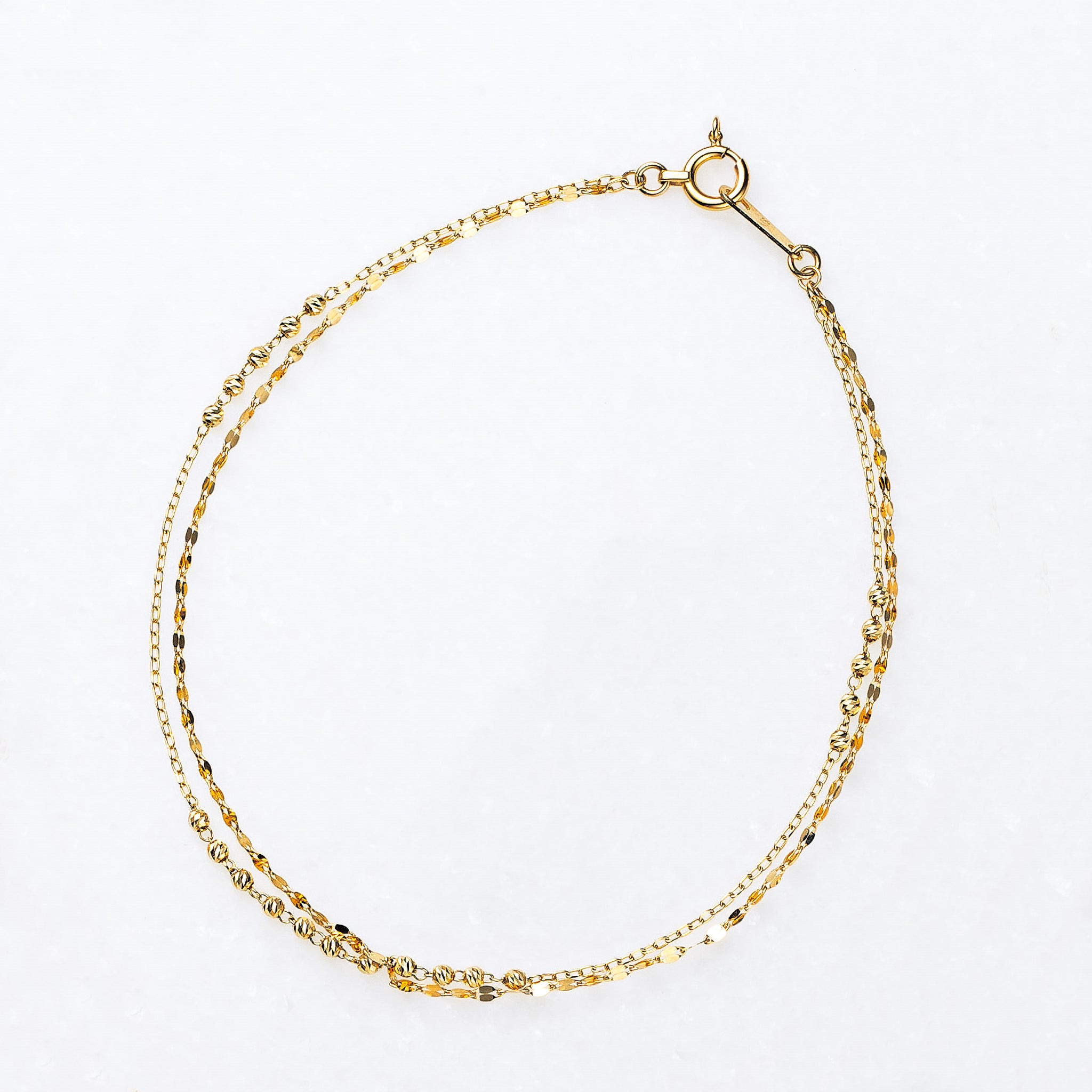 K18ブレスレット(2連)《25V01207》