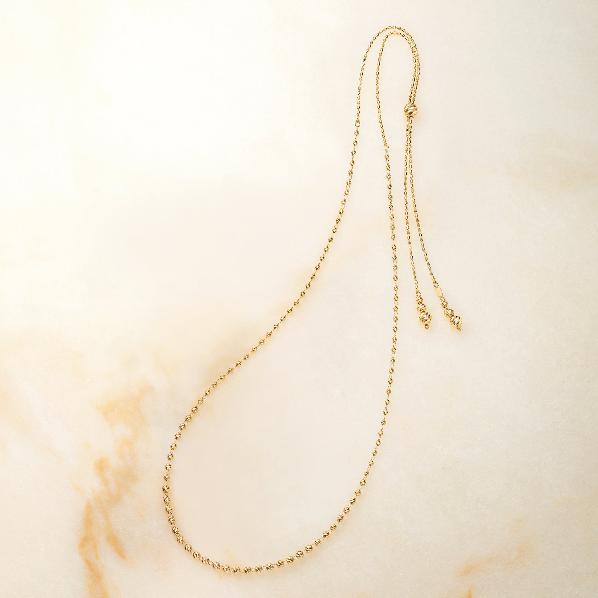 K18ネックレス(ロング/70cm/2Way)《25V01208》