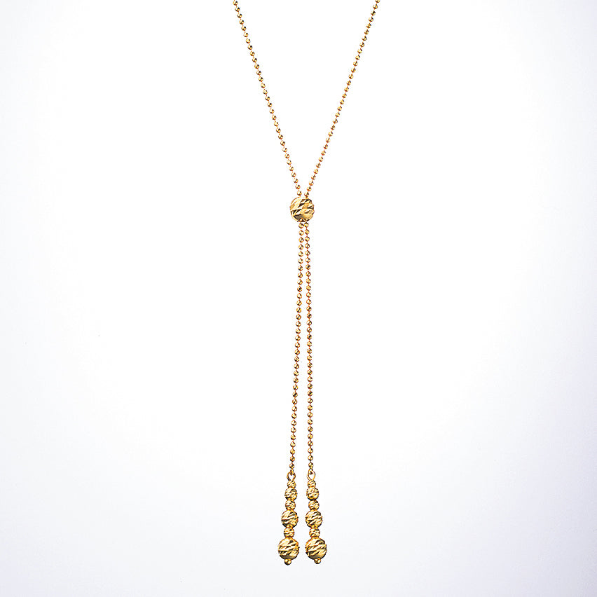 K18ネックレス(ロング/70cm/2Way)《25V01208》