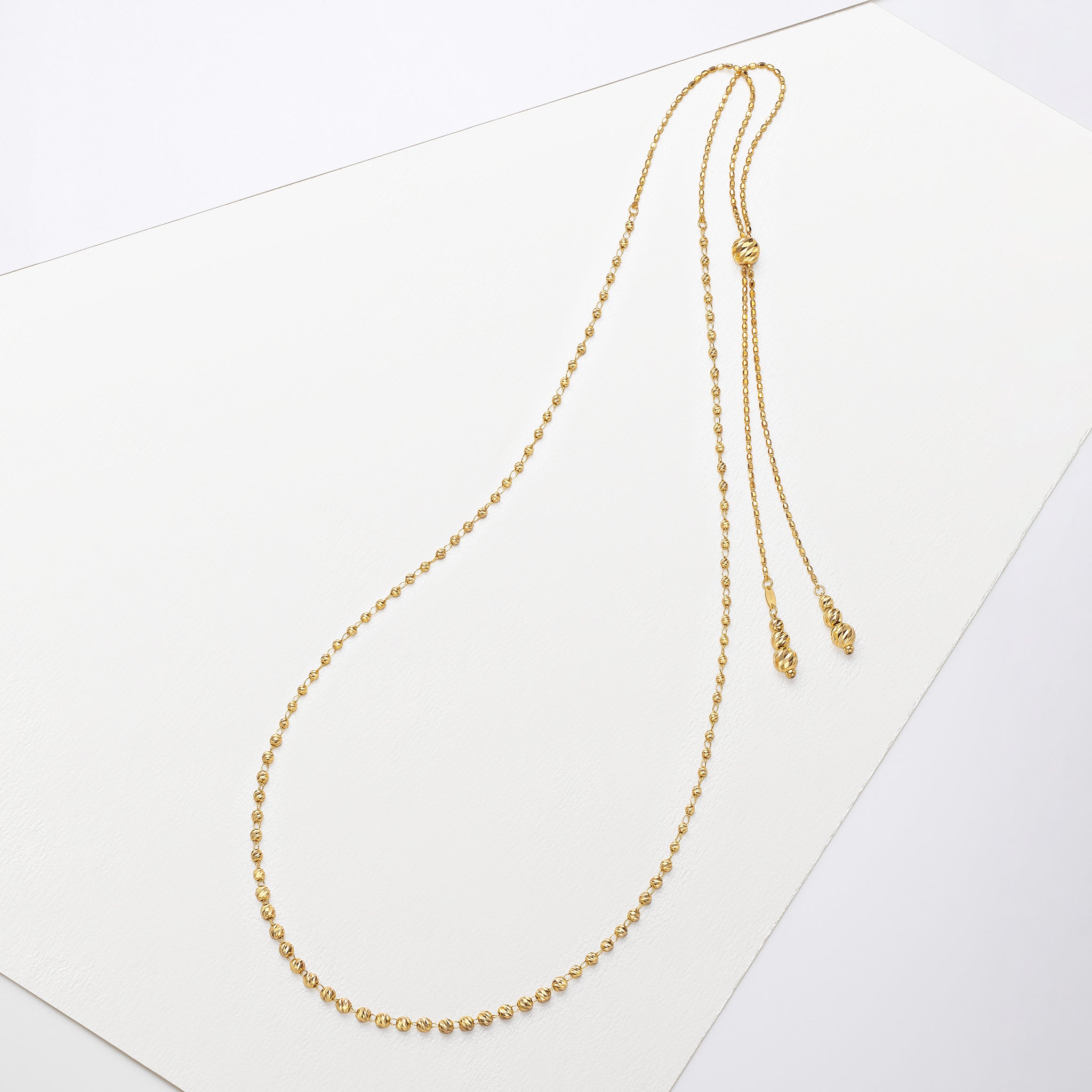 K18ネックレス(ロング/70cm/2Way)《25V01208》