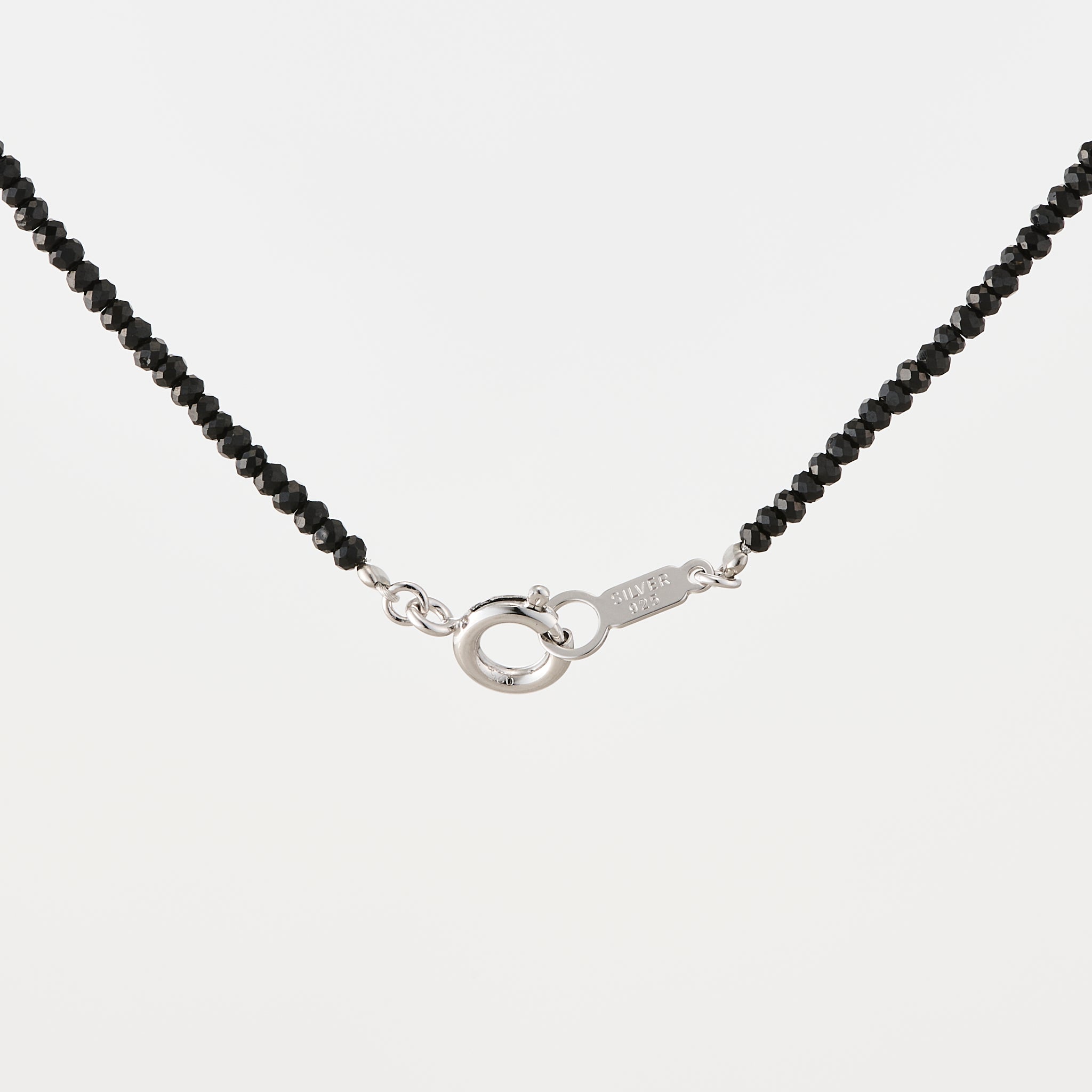 ラピスラズリ/ブラックスピネル シルバーネックレス(ロング/70cm)《25V01209》