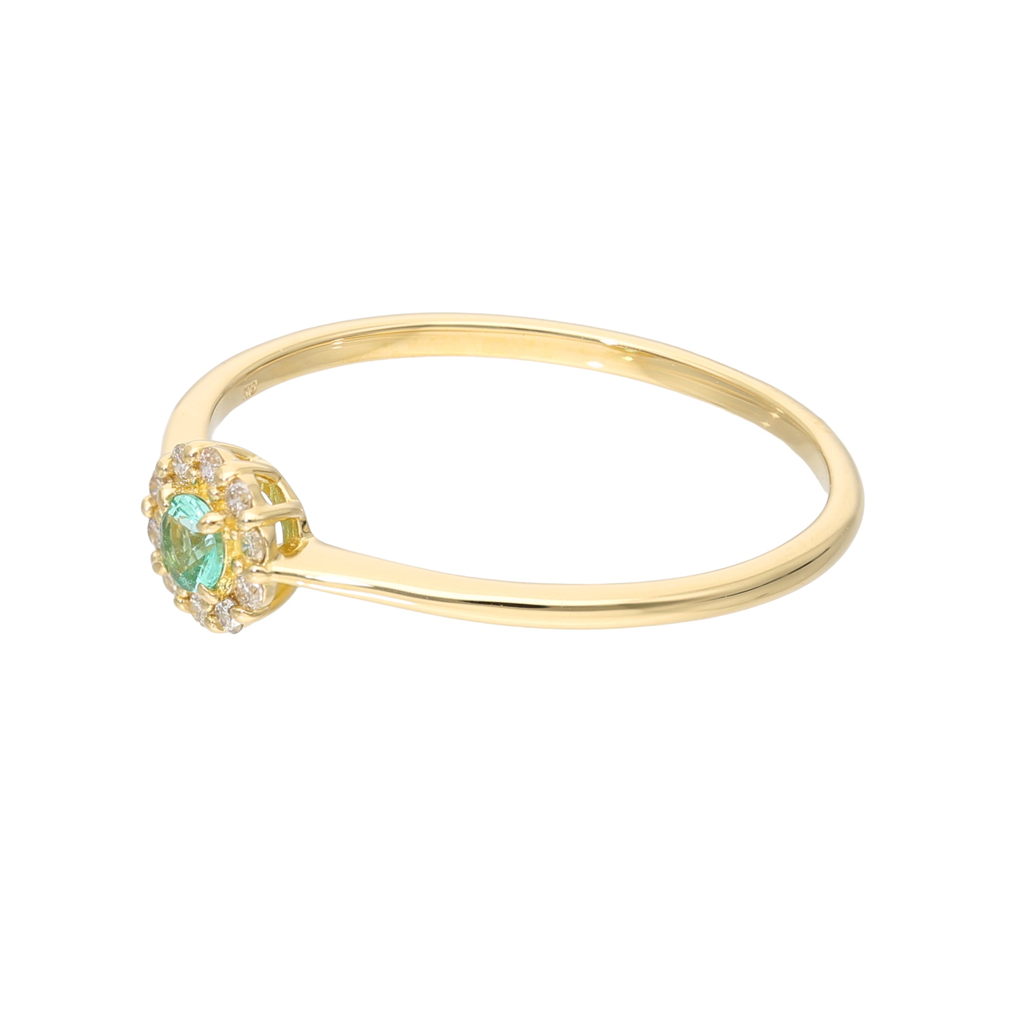 エメラルド/ダイヤモンド K18リング(5月誕生石)《25V01307》