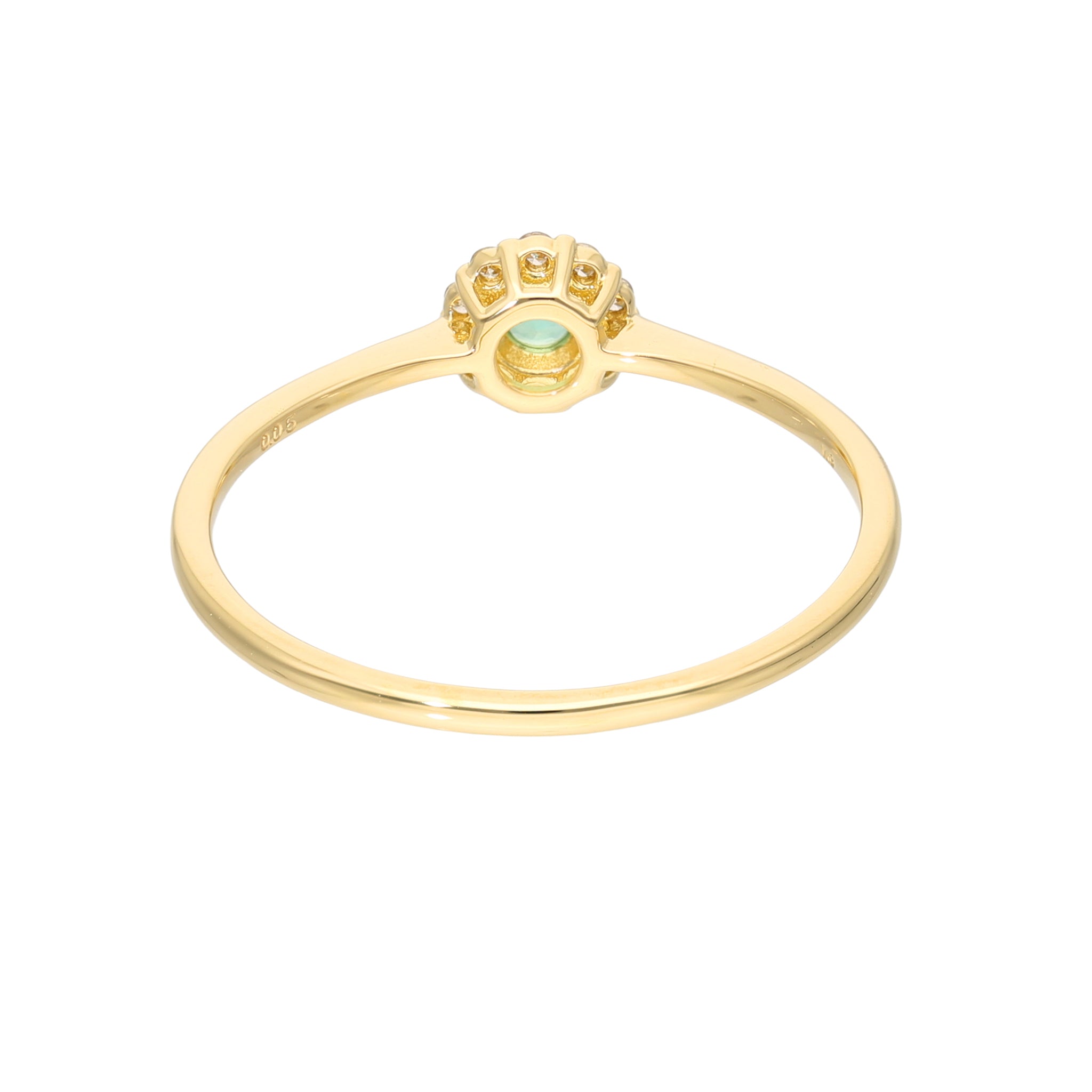 エメラルド/ダイヤモンド K18リング(5月誕生石)《25V01307》