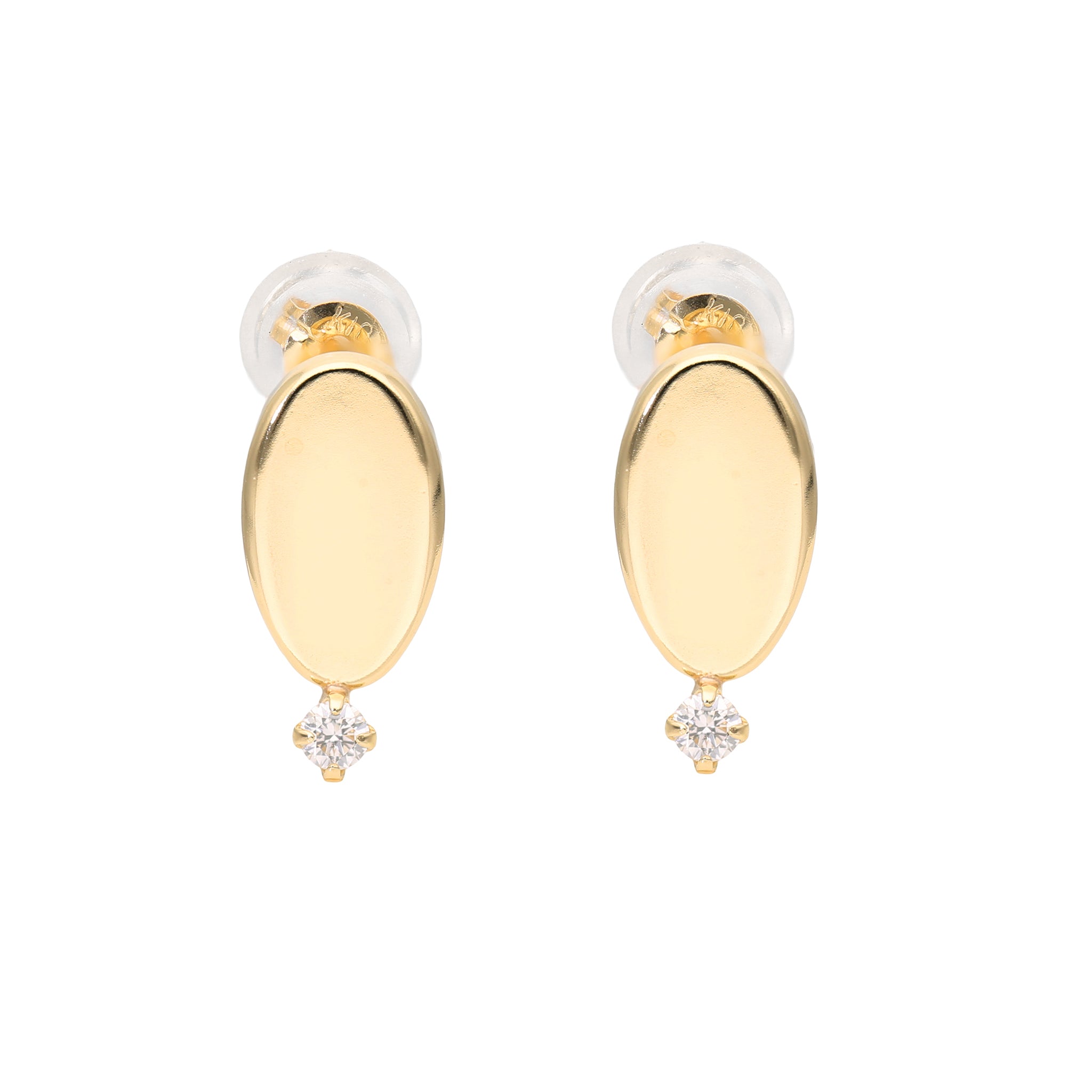 ダイヤモンド K10ピアス(4月誕生石)《25V01309》