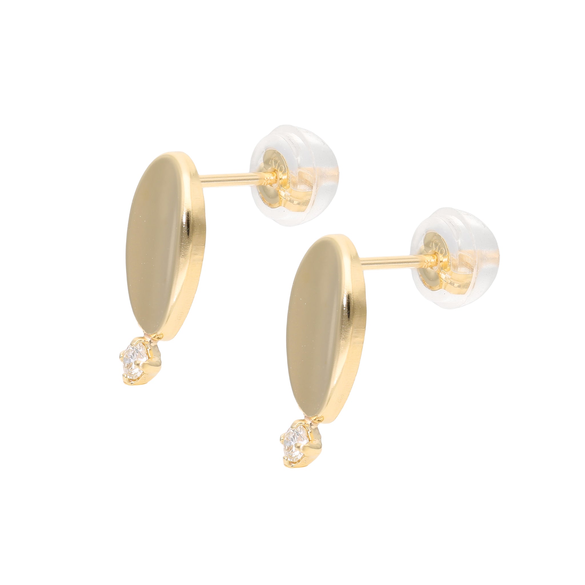 ダイヤモンド K10ピアス(4月誕生石)《25V01309》