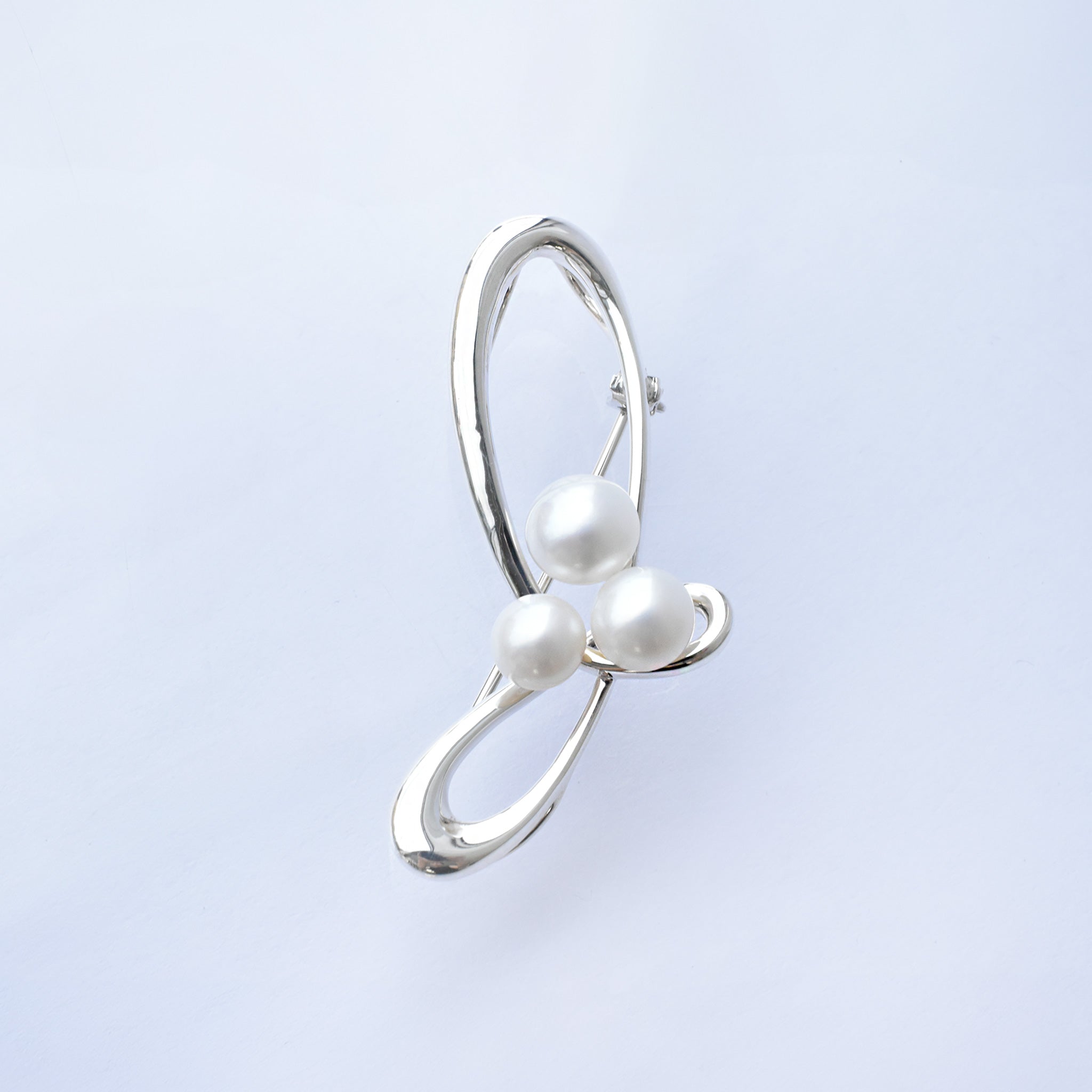 パール シルバーブローチ兼ペンダントトップ(淡水真珠/6月誕生石)《25V01502》