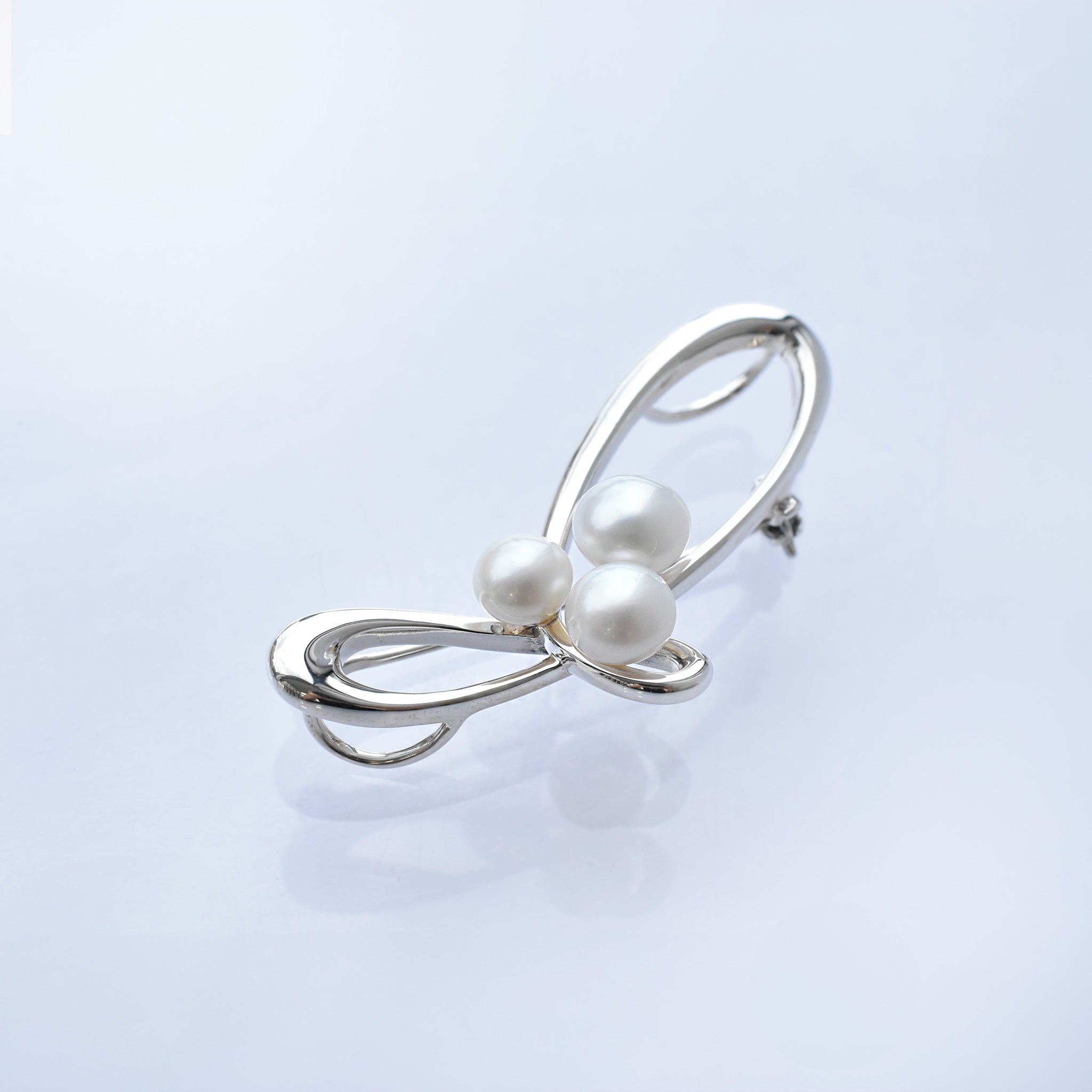 パール シルバーブローチ兼ペンダントトップ(淡水真珠/6月誕生石)《25V01502》