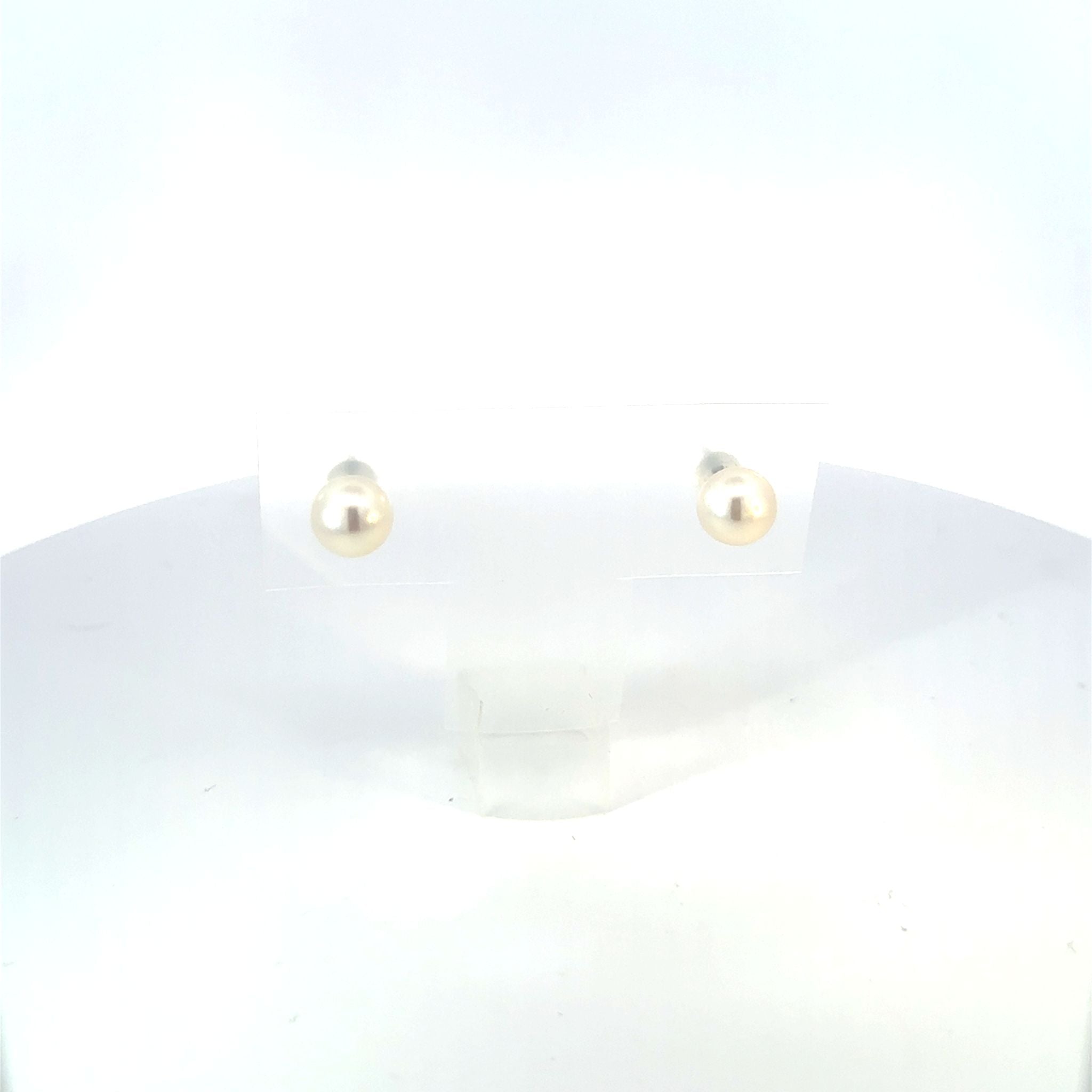 パール プラチナピアス(淡水真珠/8mm/6月誕生石)《25V01505》