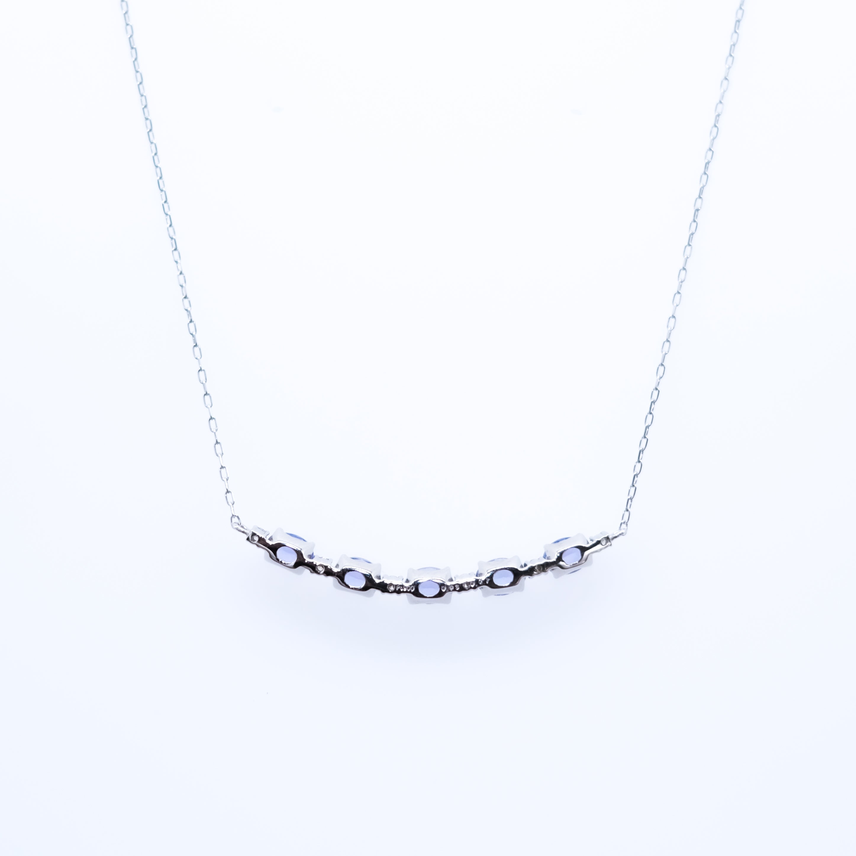 タンザナイト/ダイヤモンド プラチナネックレス(12月誕生石)《25V01606》