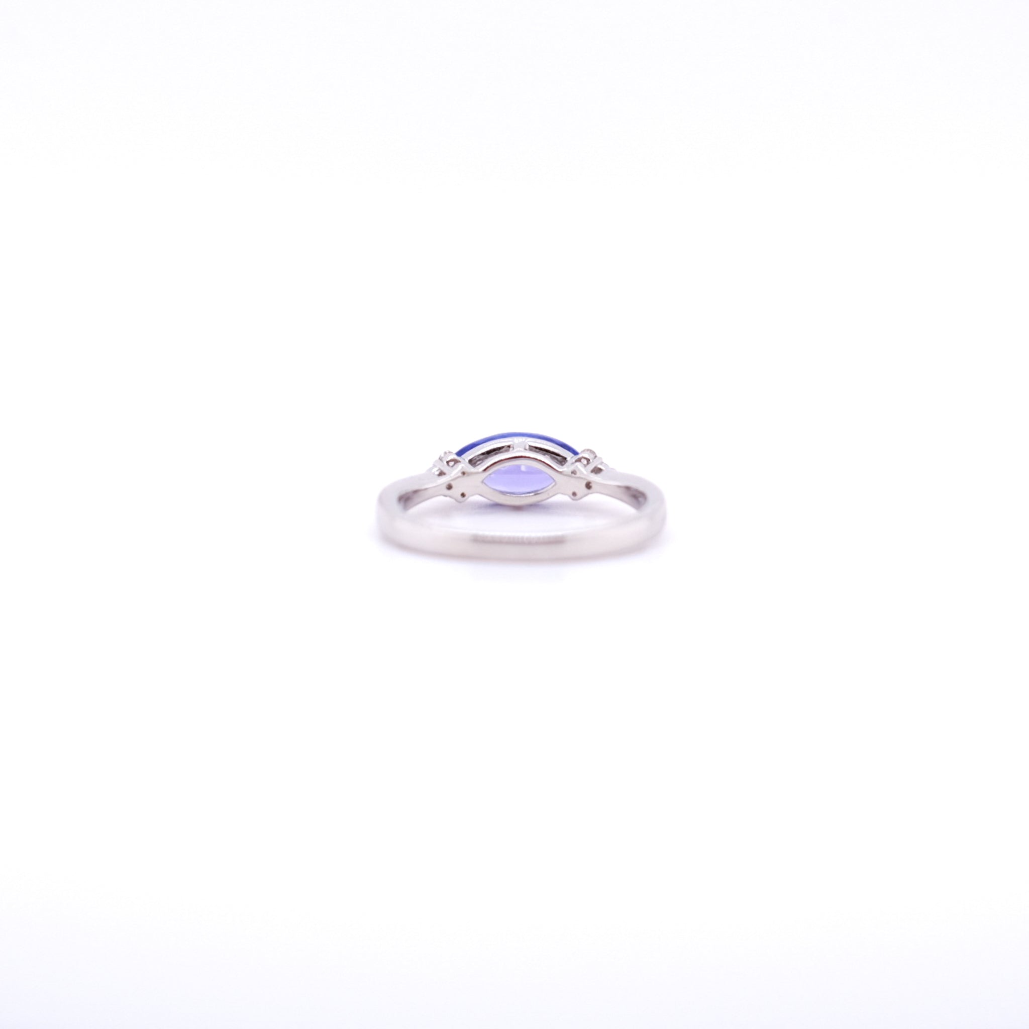 タンザナイト/ダイヤモンド プラチナリング(1.0カラット/マーキス/12月誕生石)《25V01608》