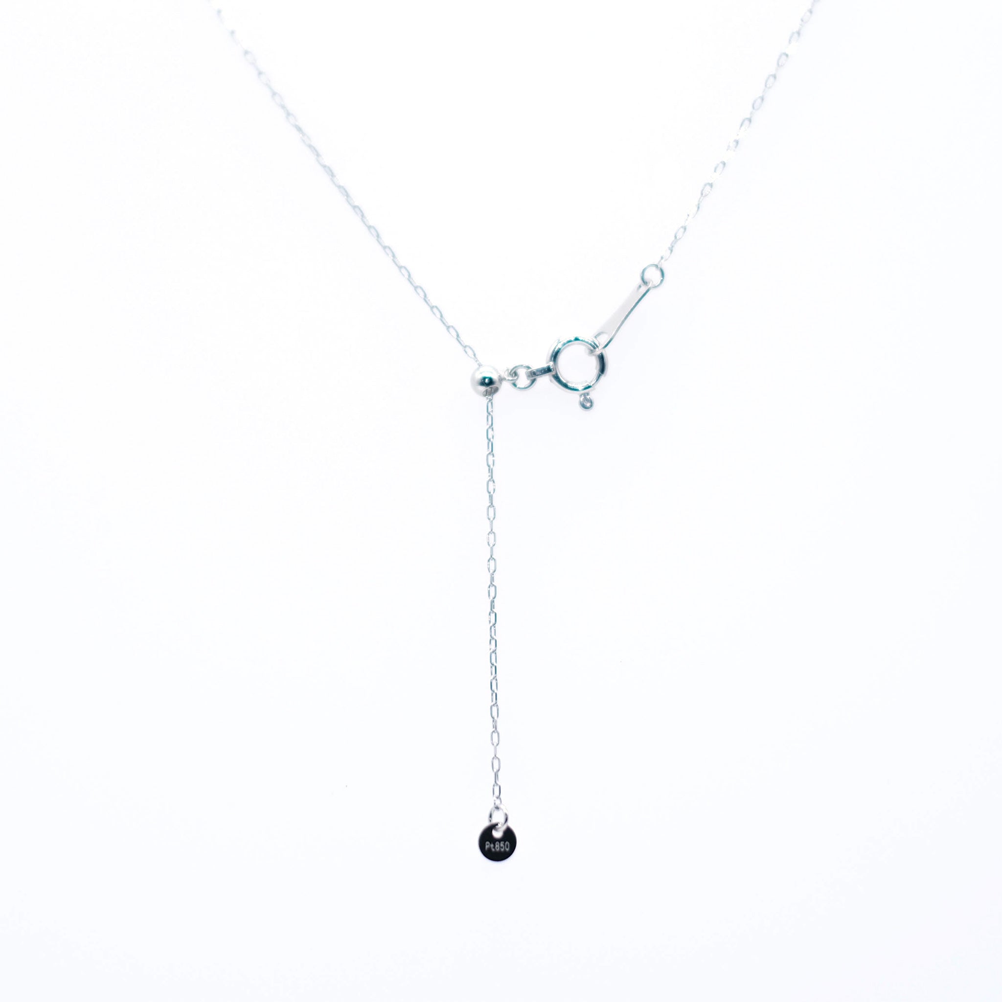 タンザナイト/マルチカラー プラチナネックレス(ペアシェイプ/12月誕生石)《25V01610》