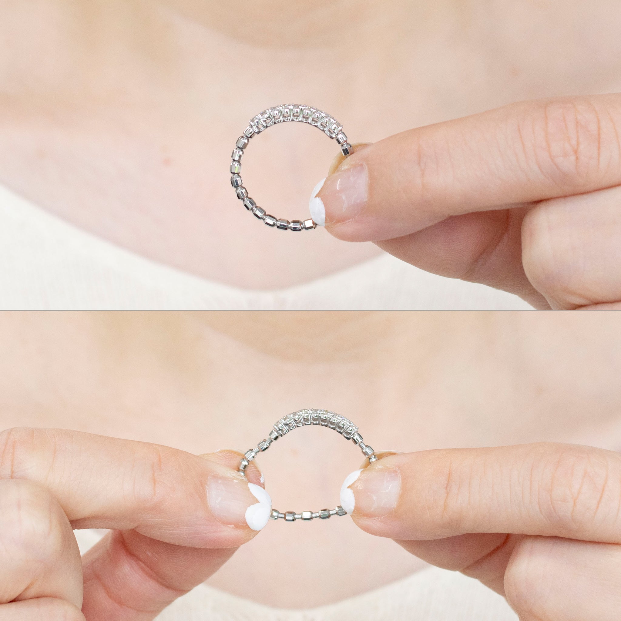 ダイヤモンド プラチナリング(/フリーサイズ/4月誕生石)《25V01804》