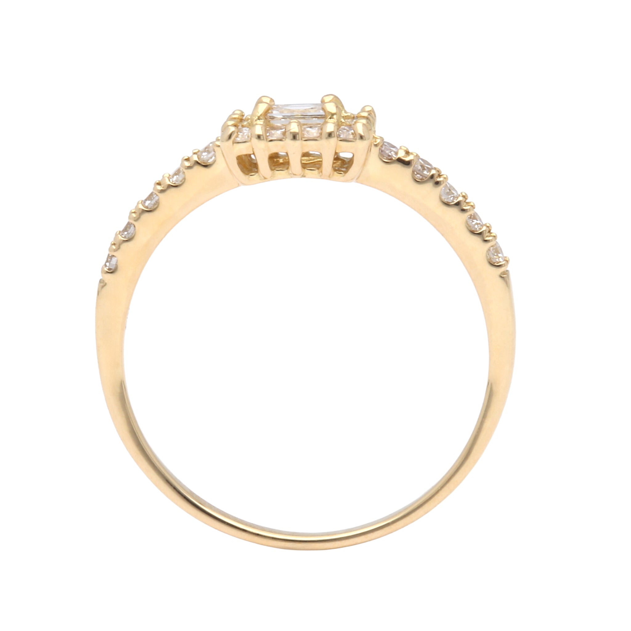 ダイヤモンド K18リング(4月誕生石)《25V01808》