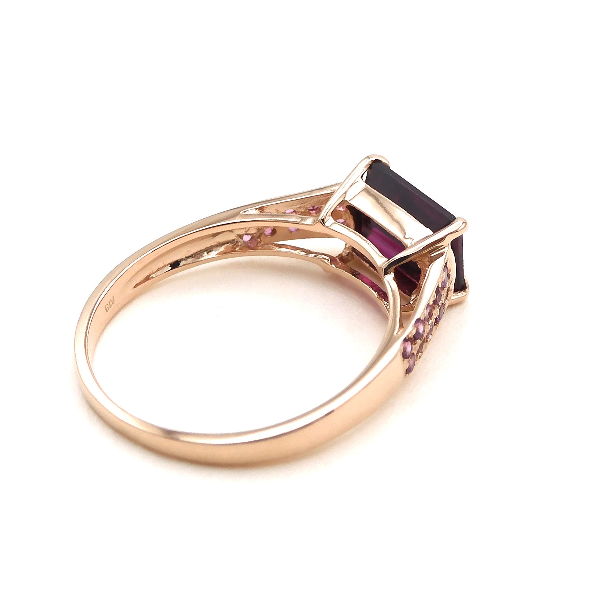 ガーネット K18リング(1.8カラット/1月誕生石)《25V01901》