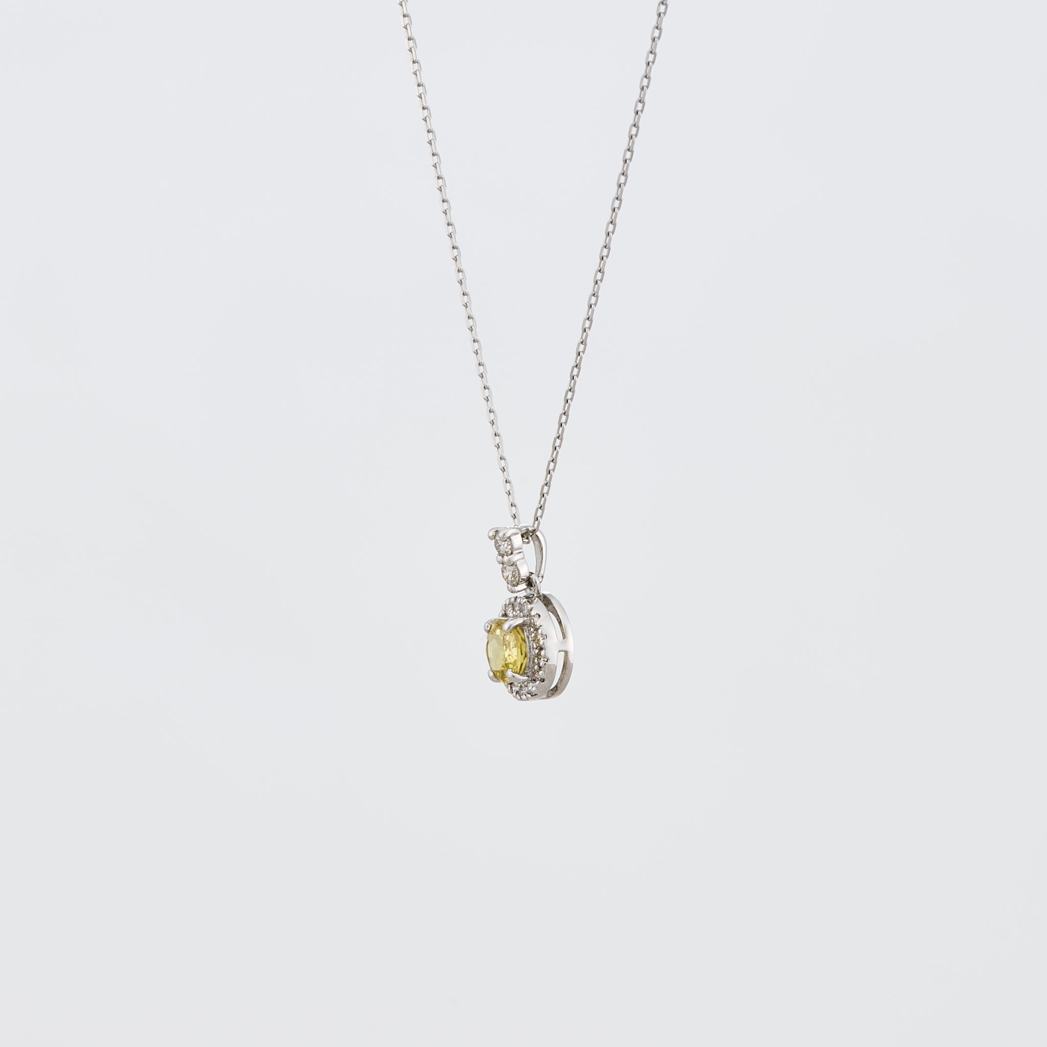 マリガーネット/ダイヤモンド プラチナネックレス(1月誕生石)《25V01906》