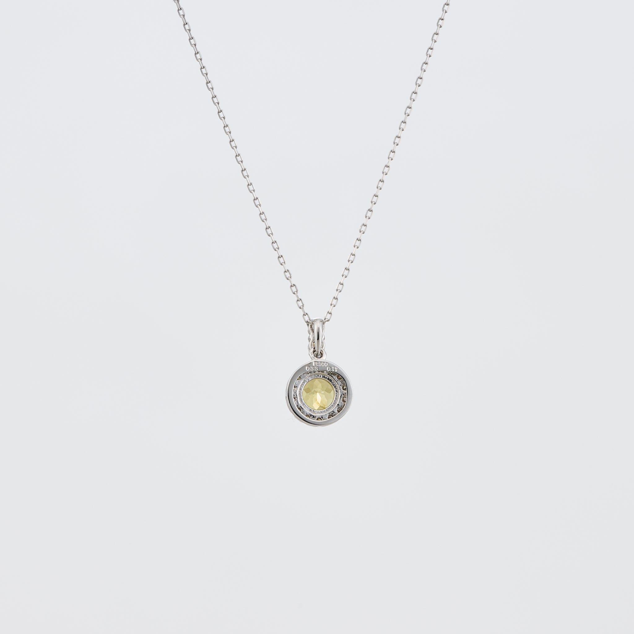 マリガーネット/ダイヤモンド プラチナネックレス(1月誕生石)《25V01906》