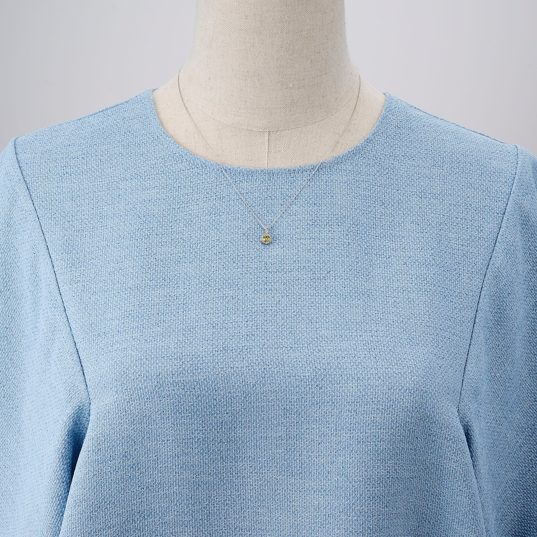 マリガーネット/ダイヤモンド プラチナネックレス(1月誕生石)《25V01906》