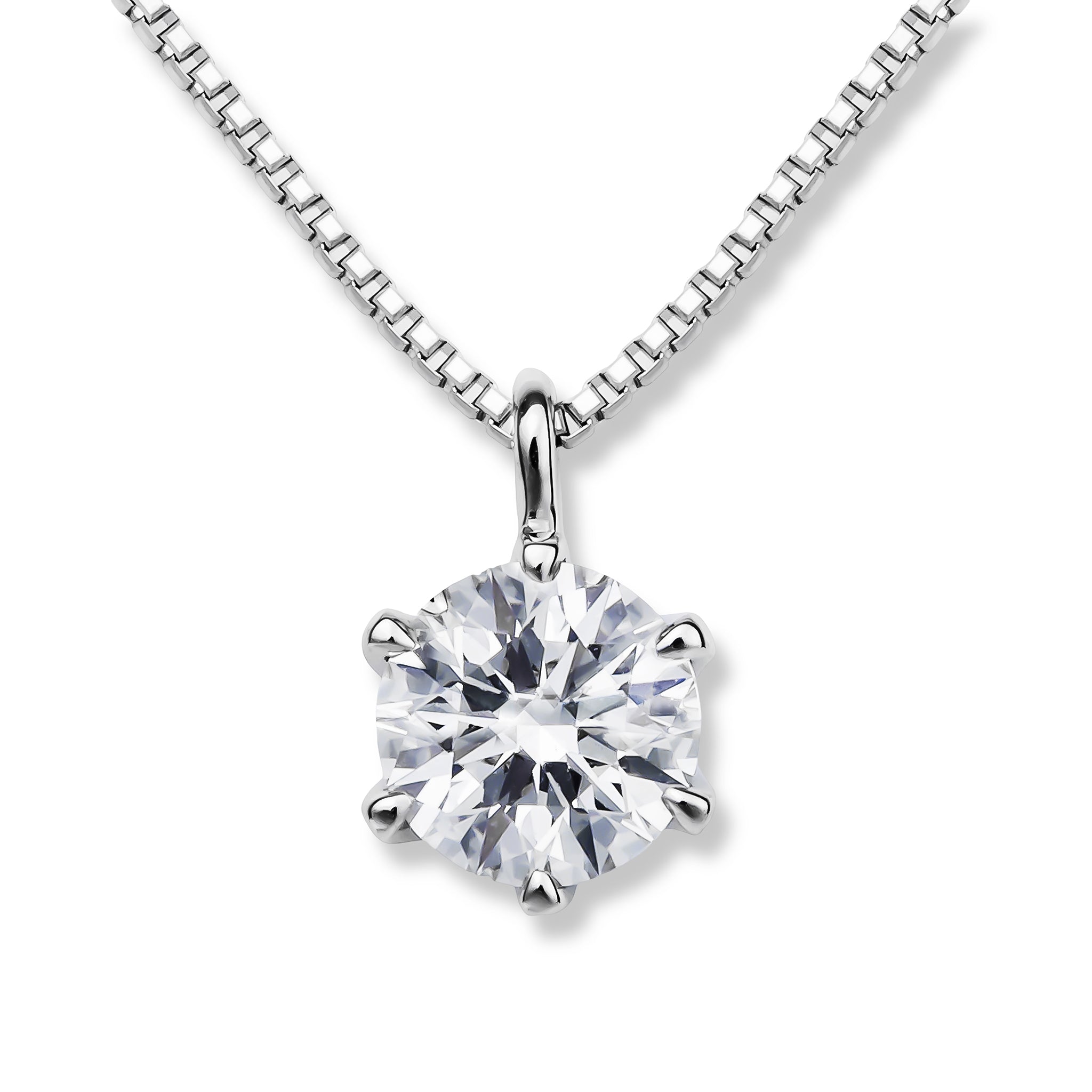 ダイヤモンド プラチナネックレス(0.3カラット/Iカラー/VS2/EX/4月誕生石/グレーディングレポート付)《25V02001》