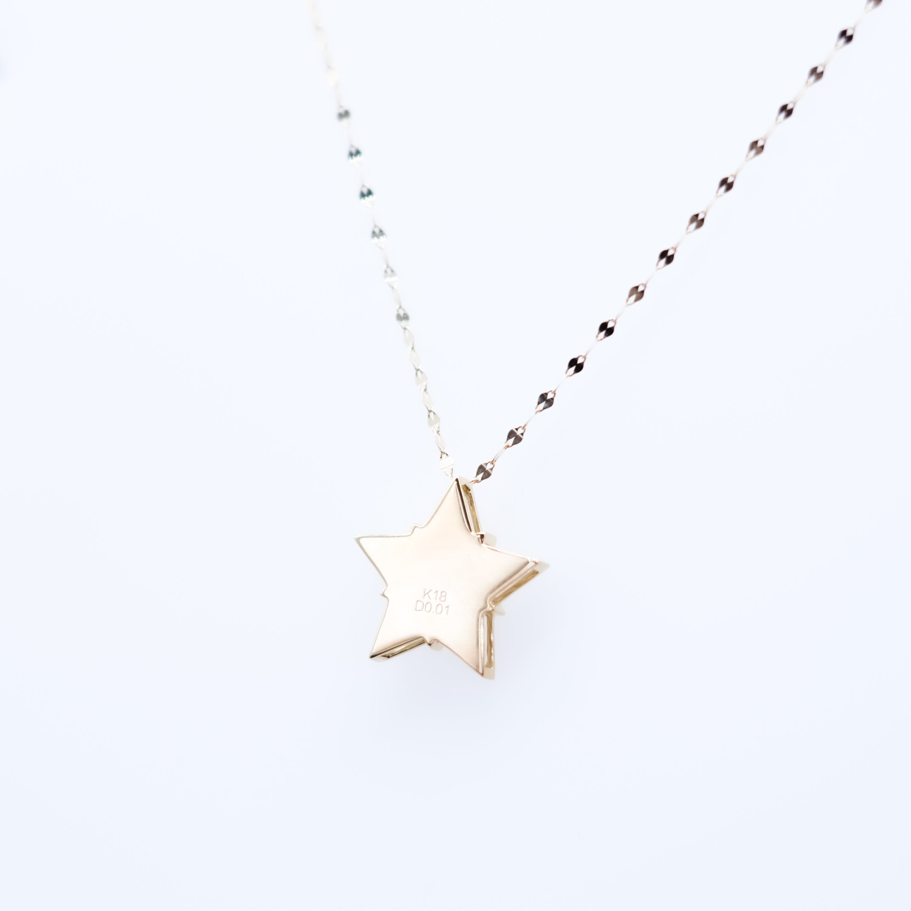 【限定5点】ダイヤモンド K18ネックレス(星モチーフ/4月誕生石)《25V02002》