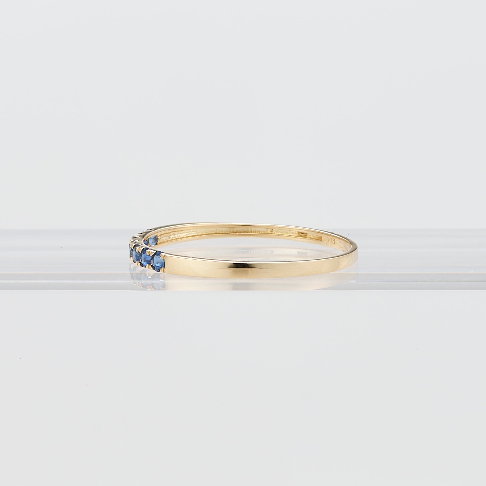 サファイア K18リング(9月誕生石)《25V02006》