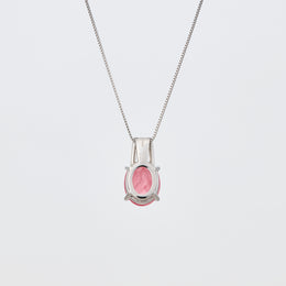 ロードクロサイト/ダイヤモンド プラチナネックレス(3.5カラット)《25V02109》