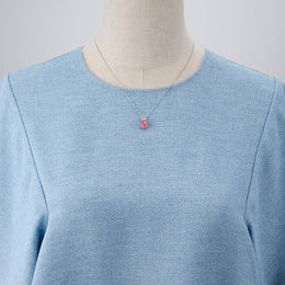 ロードクロサイト/ダイヤモンド プラチナネックレス(3.5カラット)《25V02109》