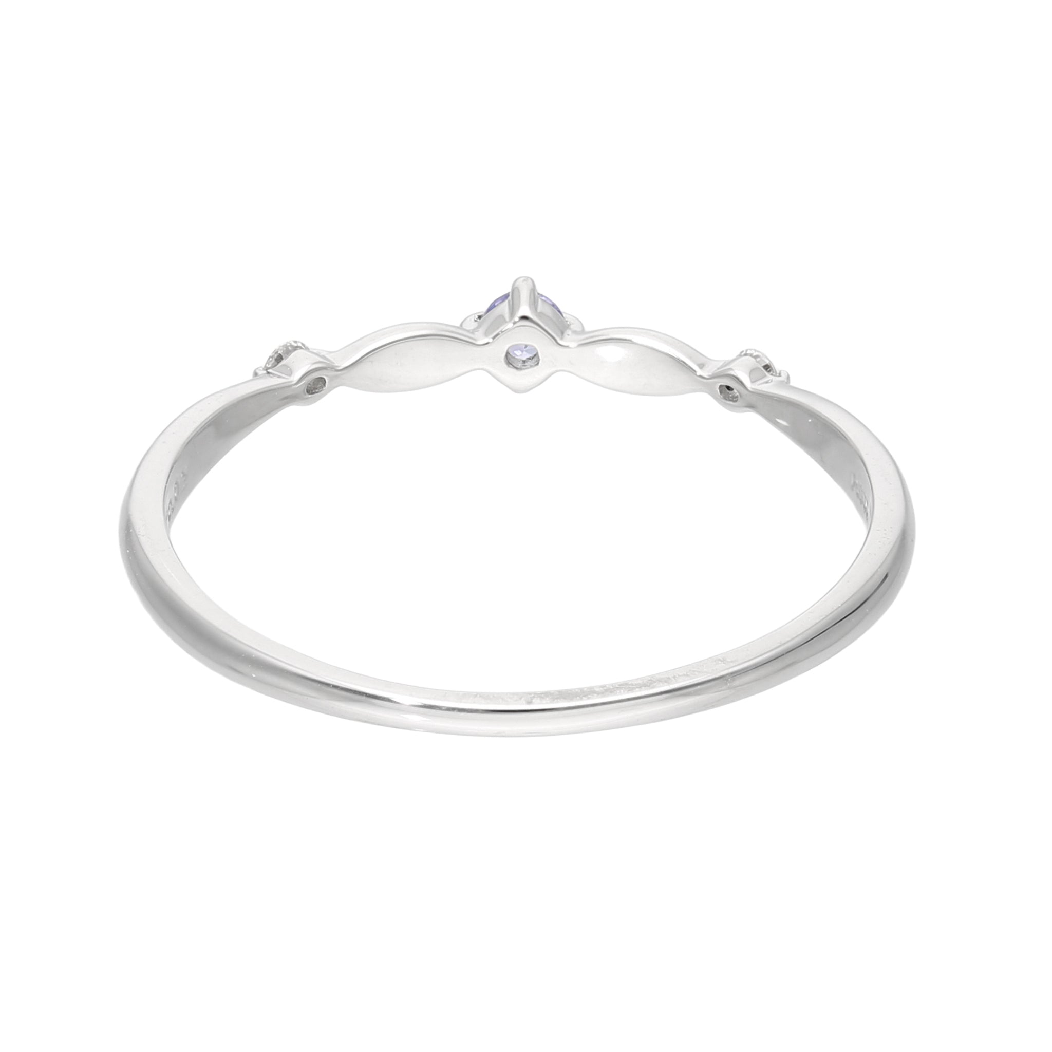 タンザナイト/ダイヤモンド プラチナリング(12月誕生石)《25V02206》