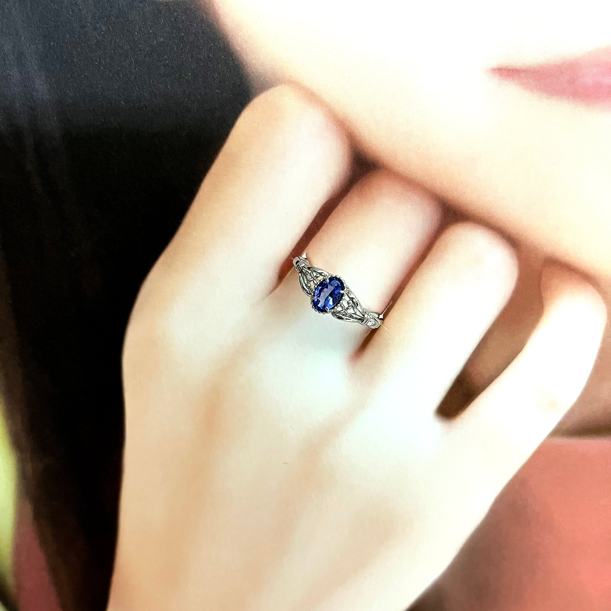 タンザナイト プラチナリング(12月誕生石)《25V02209》