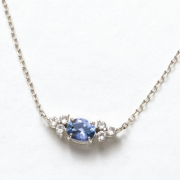 Veriteで購入✨タンザナイトネックレス☆プラチナチェーン付き❣️ Veriteで購入✨タンザナイトネックレス☆プラチナチェーン付き