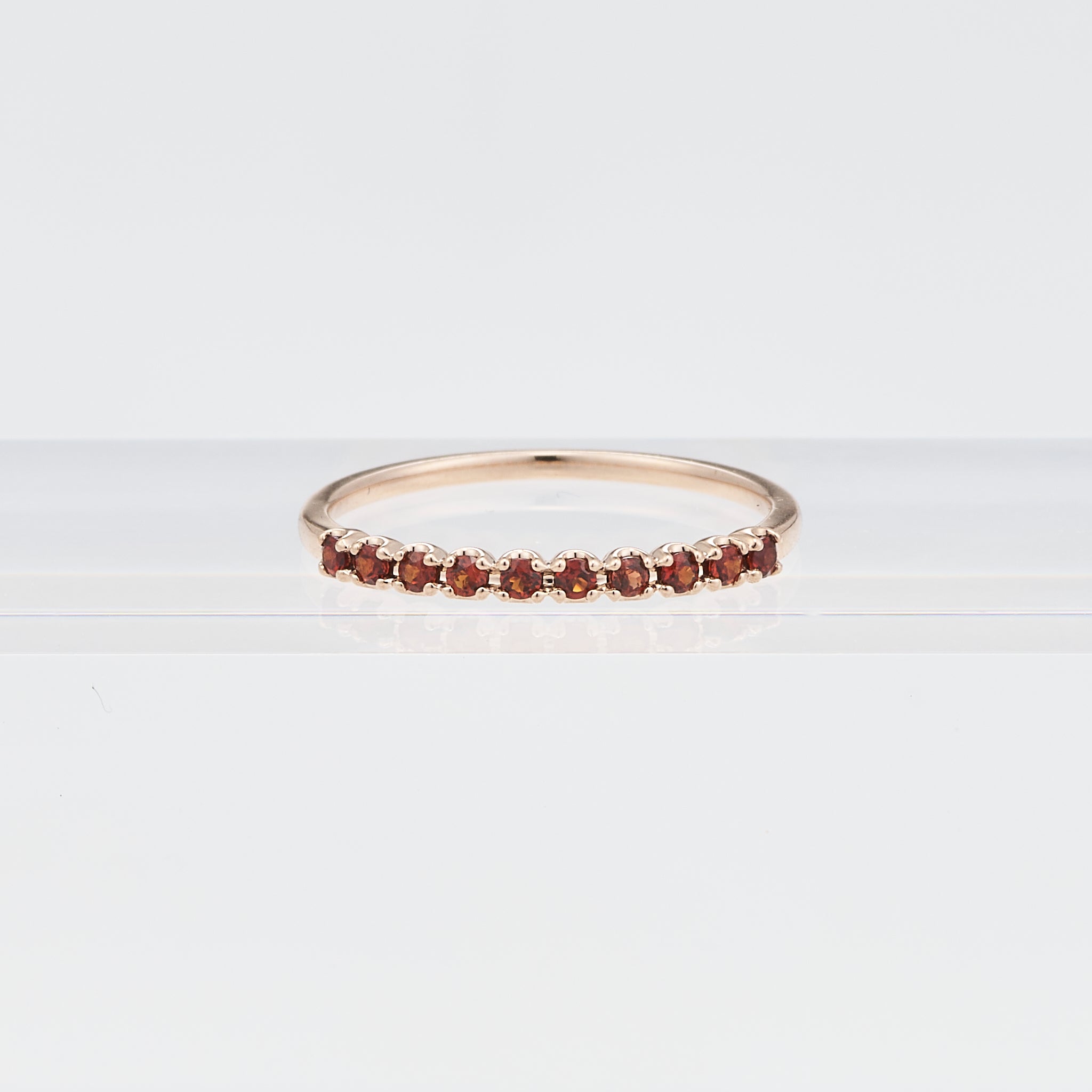 ガーネット K18リング(1月誕生石)《25V02304》