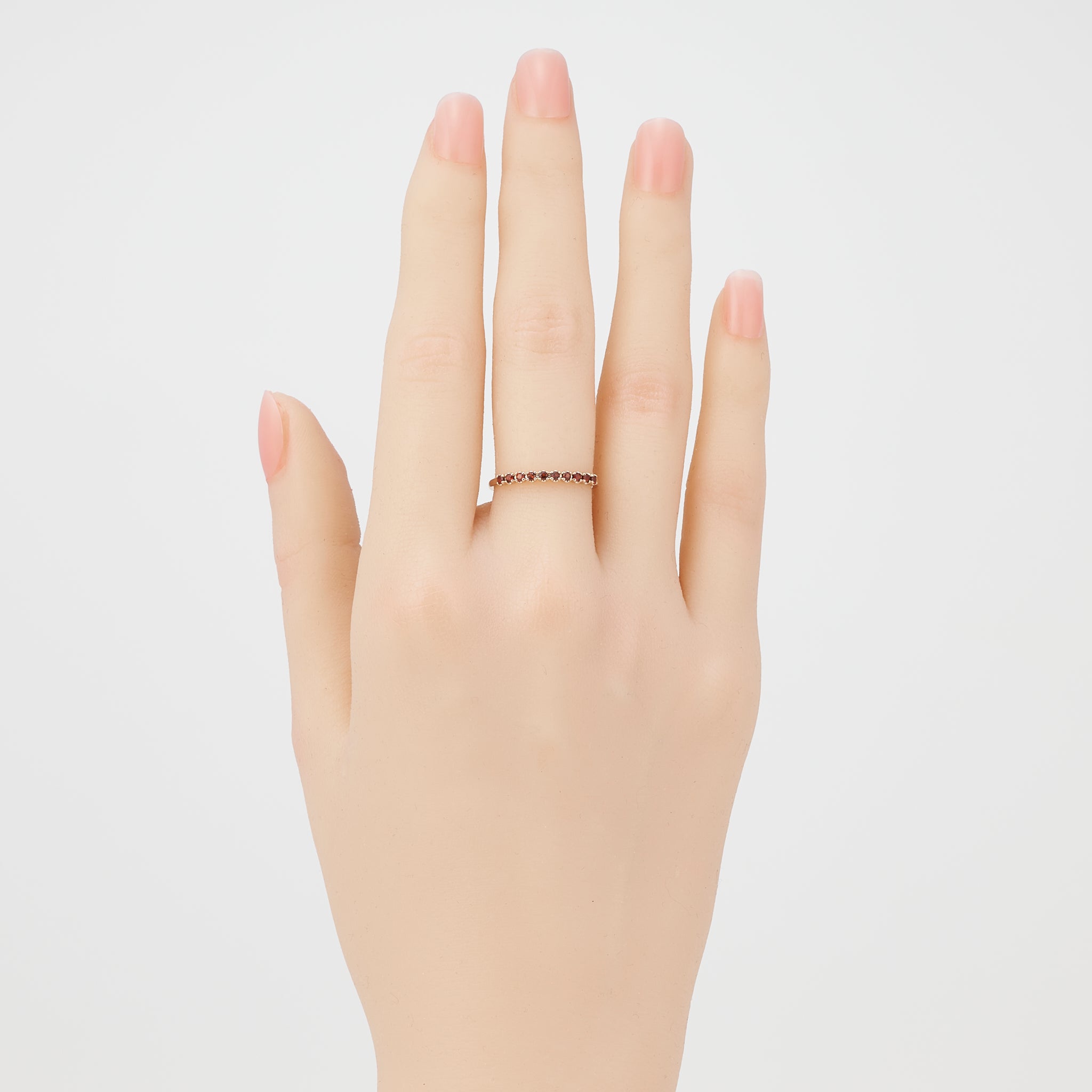 ガーネット K18リング(1月誕生石)《25V02304》