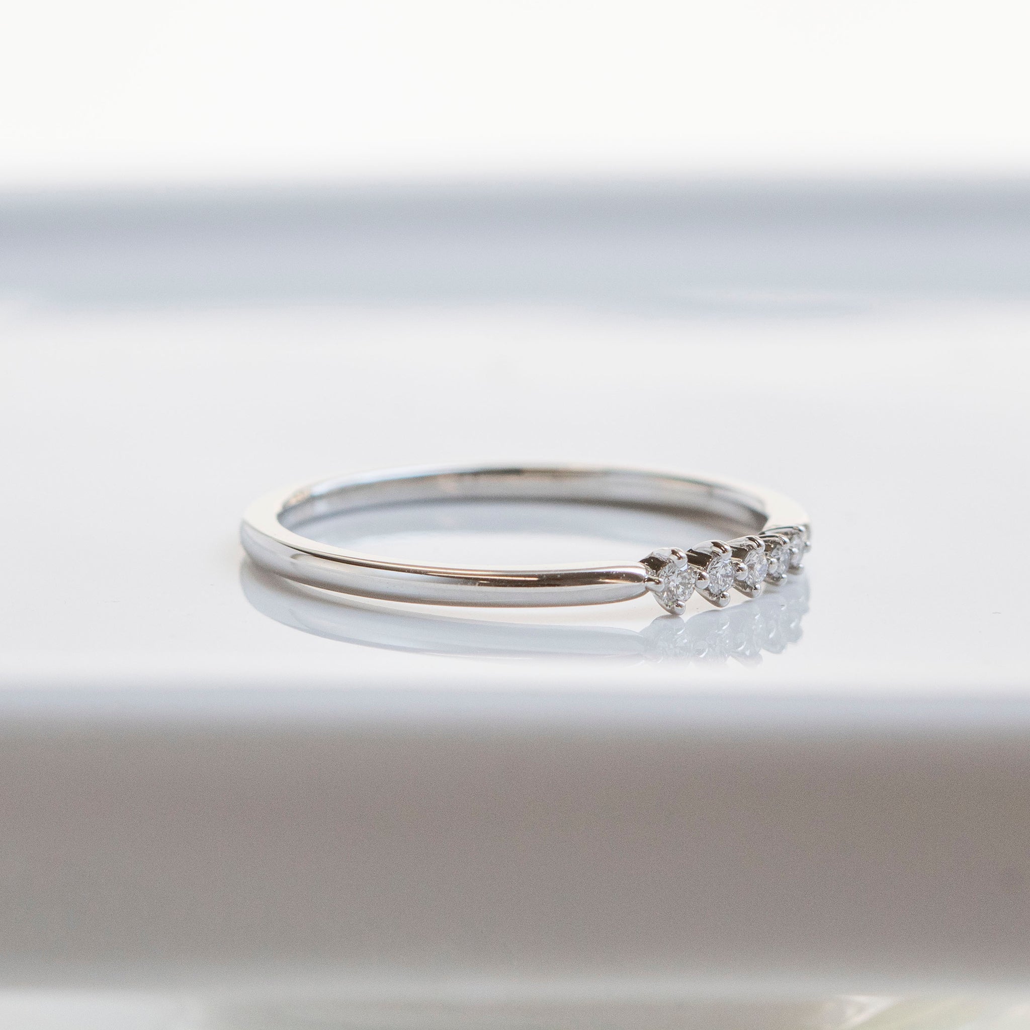 ダイヤモンド プラチナリング(4月誕生石)《25V02408》