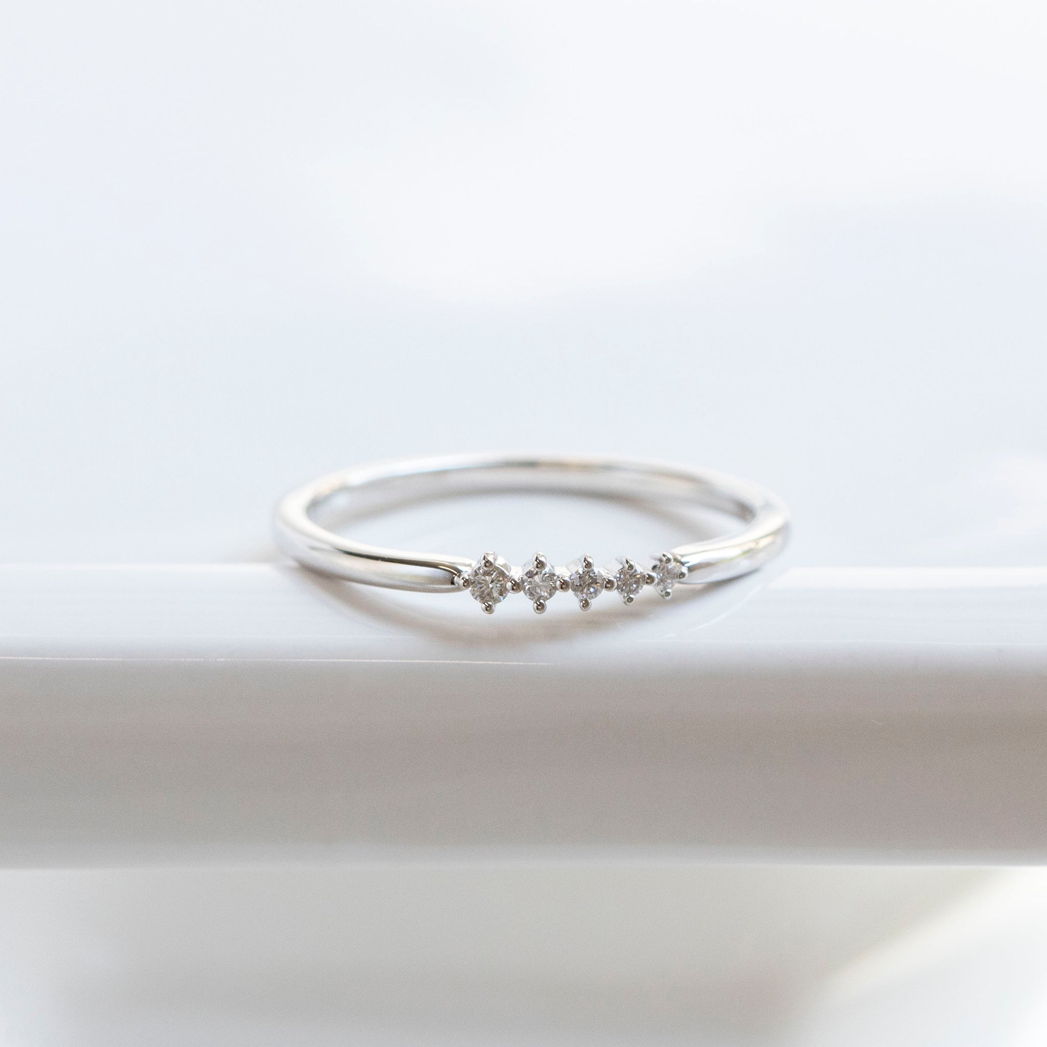 ダイヤモンド プラチナリング(4月誕生石)《25V02408》