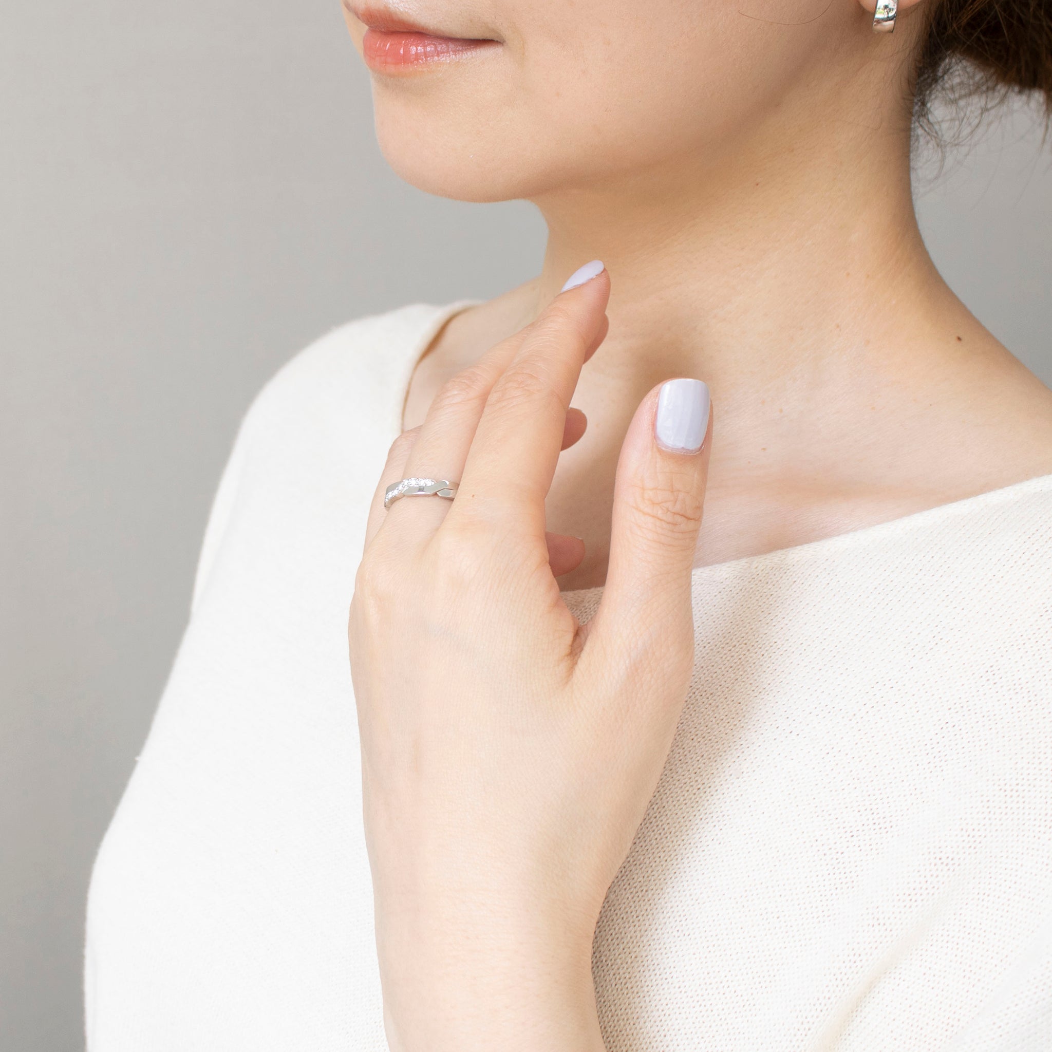 ダイヤモンド プラチナリング(4月誕生石)《25V02411》