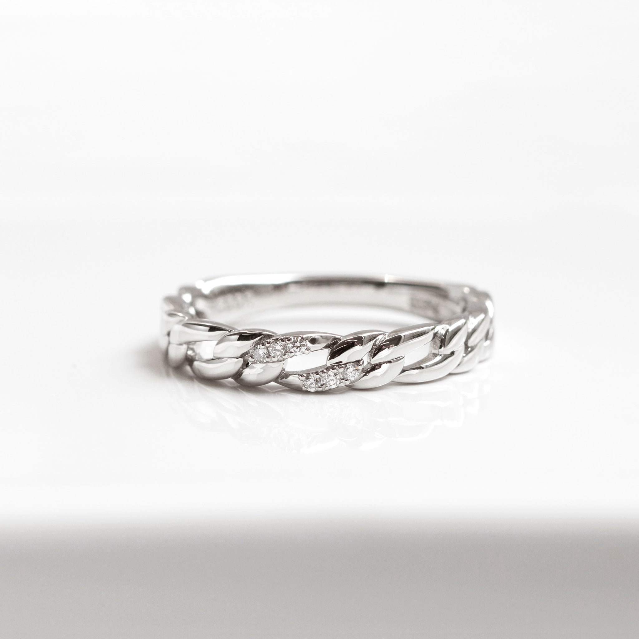 ダイヤモンド プラチナリング(4月誕生石)《25V02507》