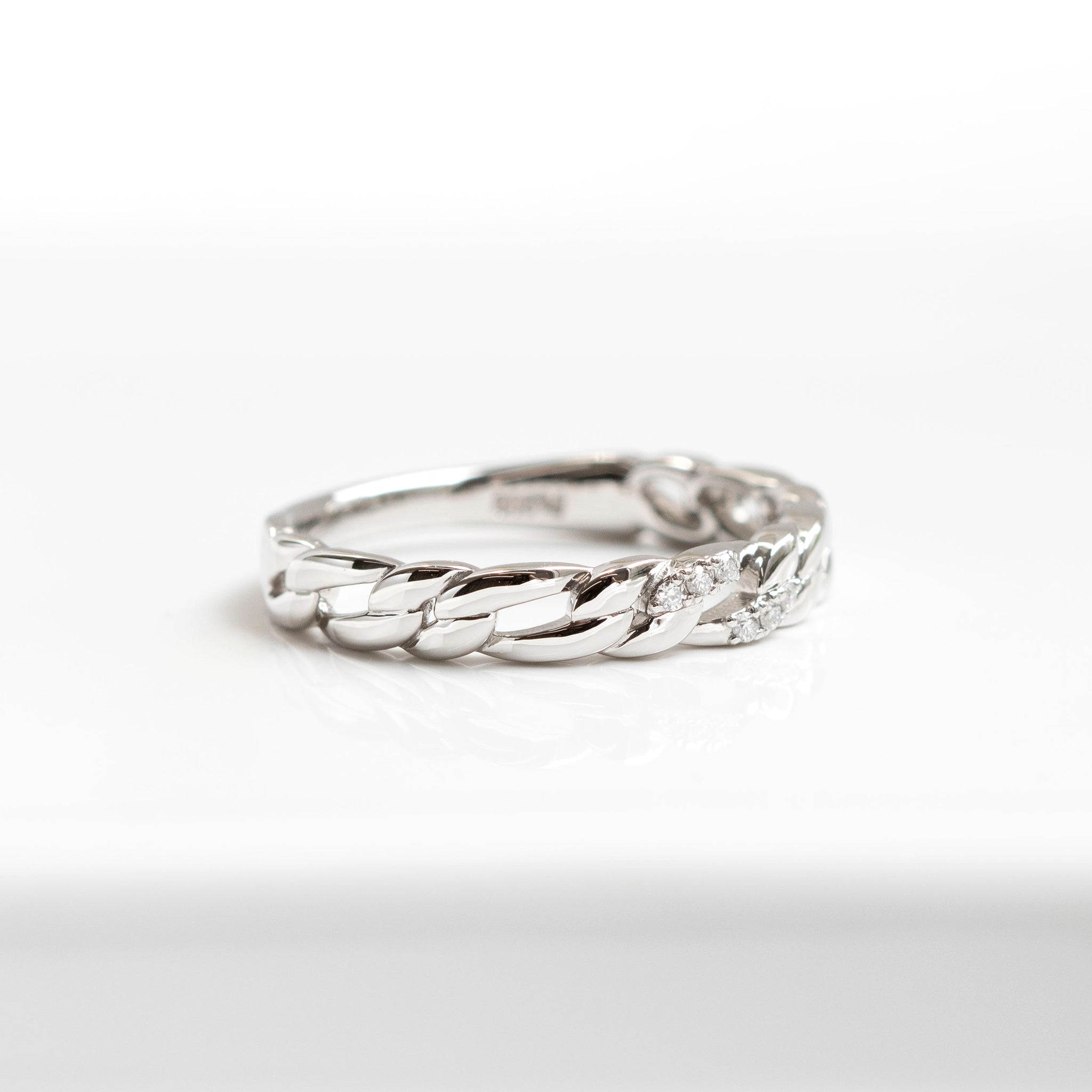 ダイヤモンド プラチナリング(4月誕生石)《25V02507》