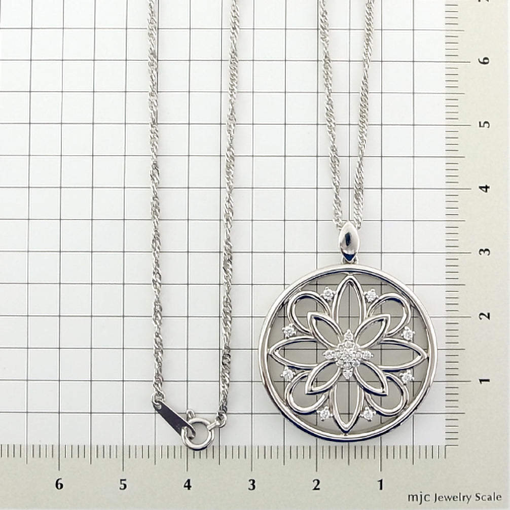 ダイヤモンド プラチナネックレス(ロング/60cm/4月誕生石/鑑別書付)《25V02508》