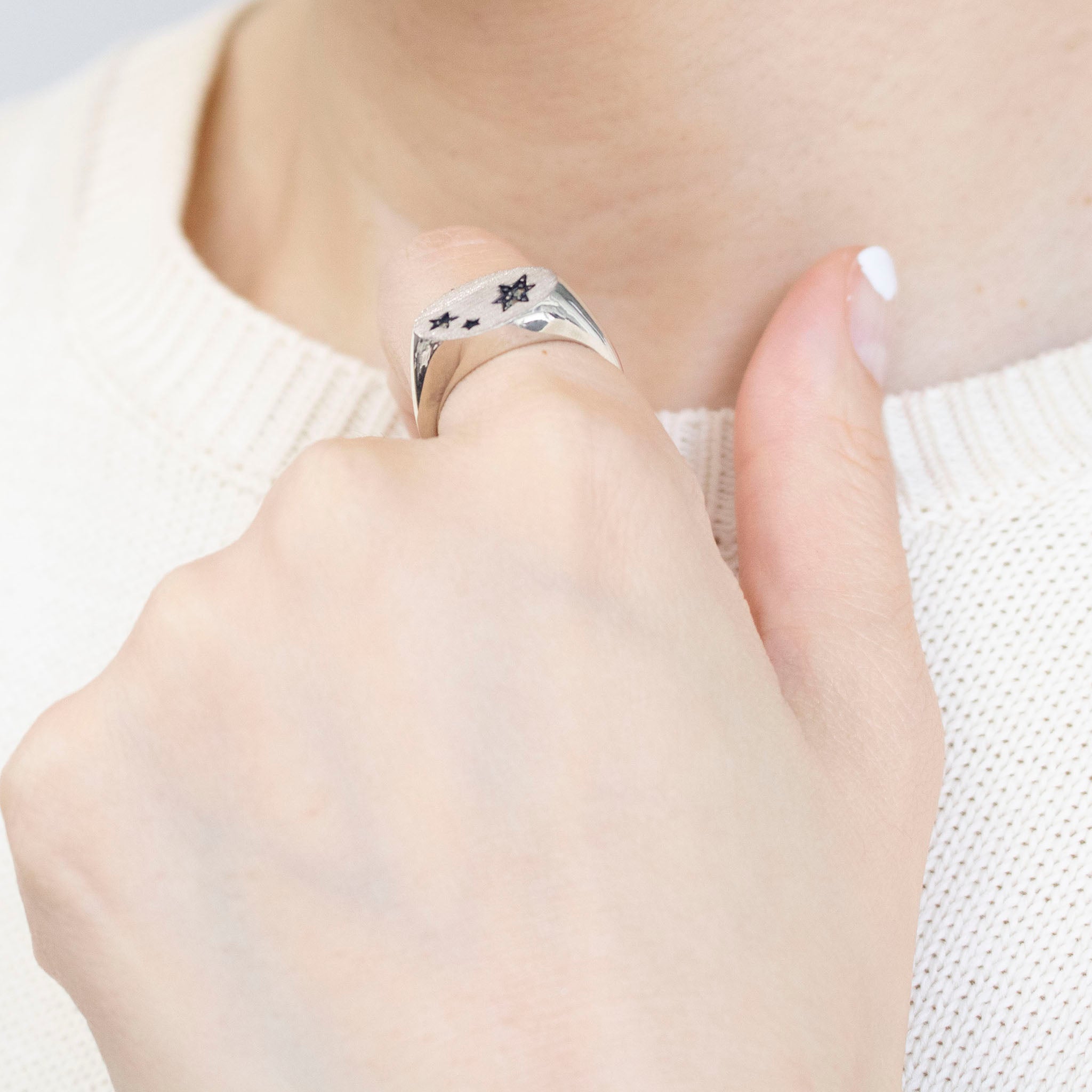 マルカジット シルバーリング(星モチーフ)《25V02701》