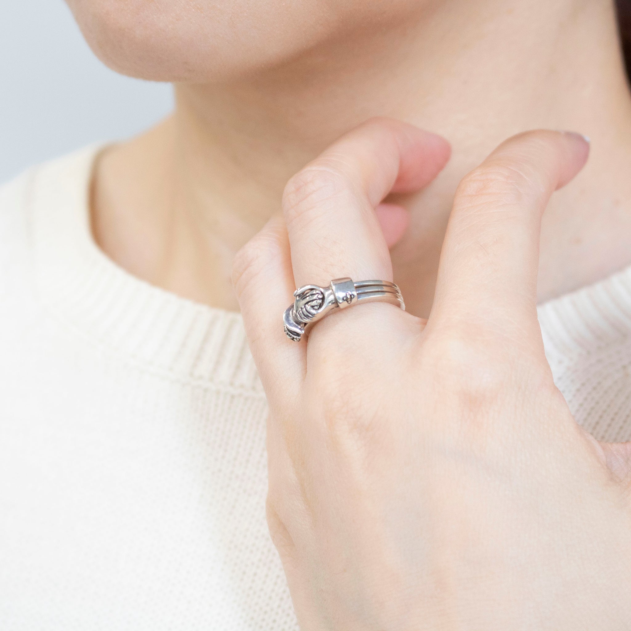 ルビー/マルカジット シルバーリング(フェデリング/7月誕生石)《25V02703》