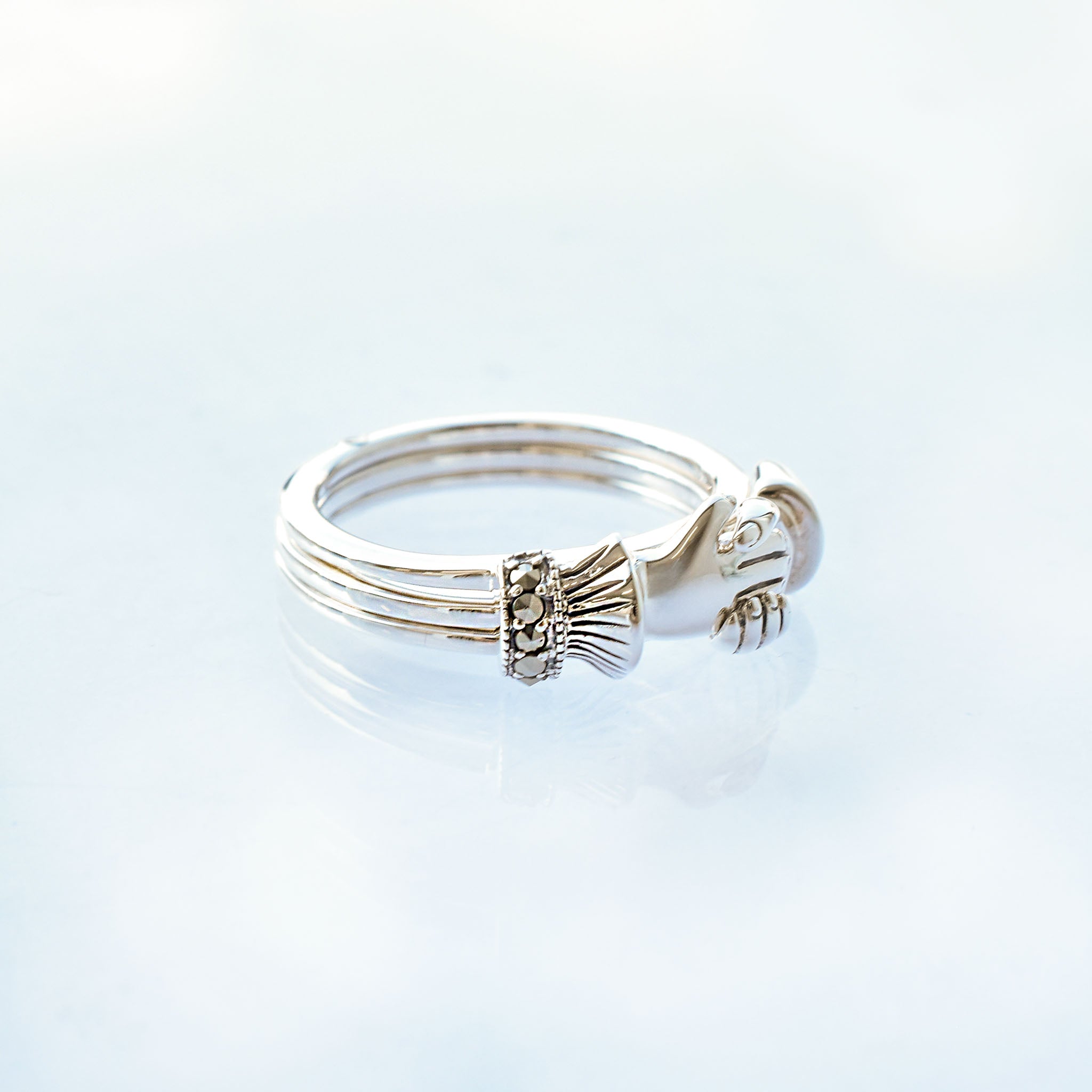 ルビー/マルカジット シルバーリング(フェデリング/7月誕生石)《25V02703》