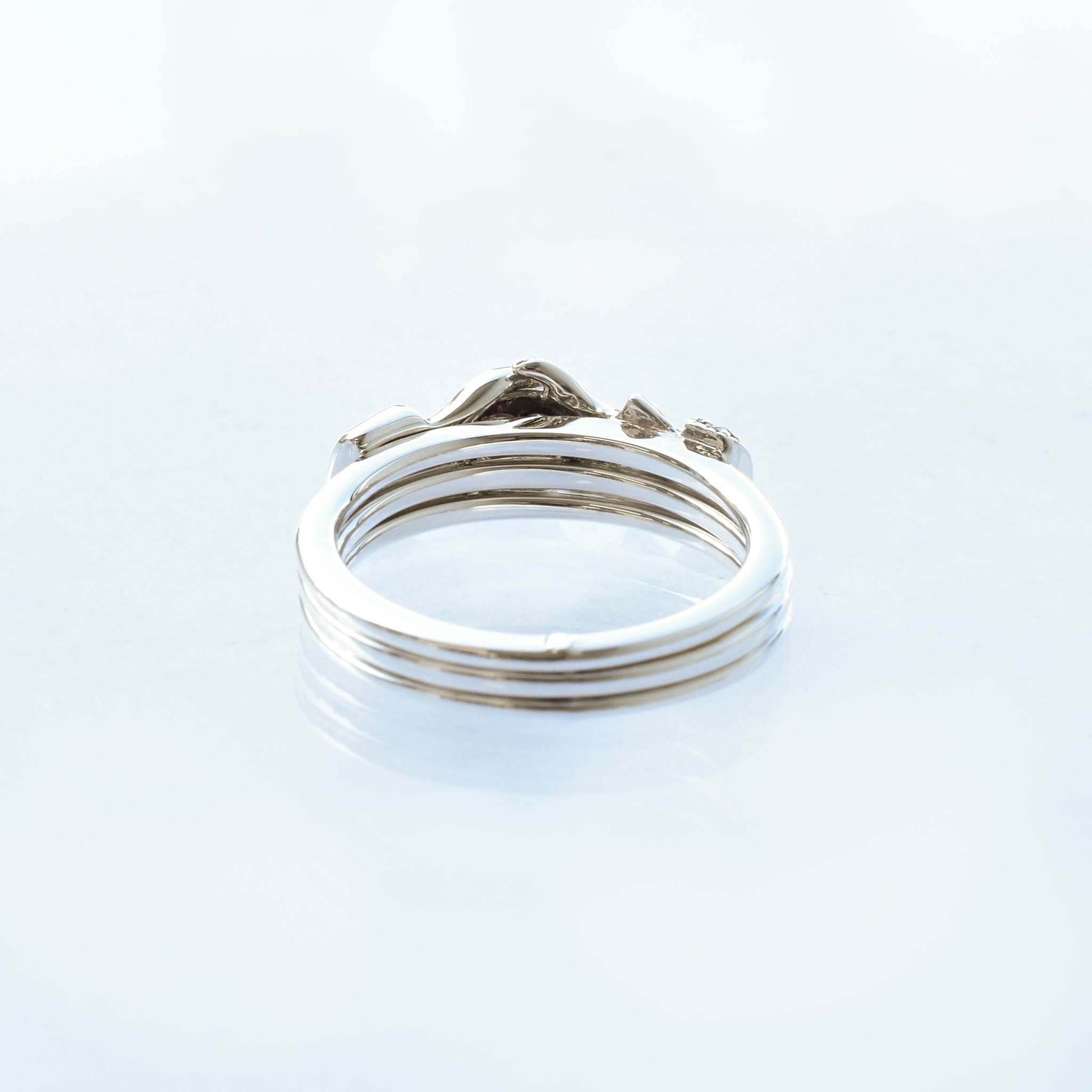 ルビー/マルカジット シルバーリング(フェデリング/7月誕生石)《25V02703》