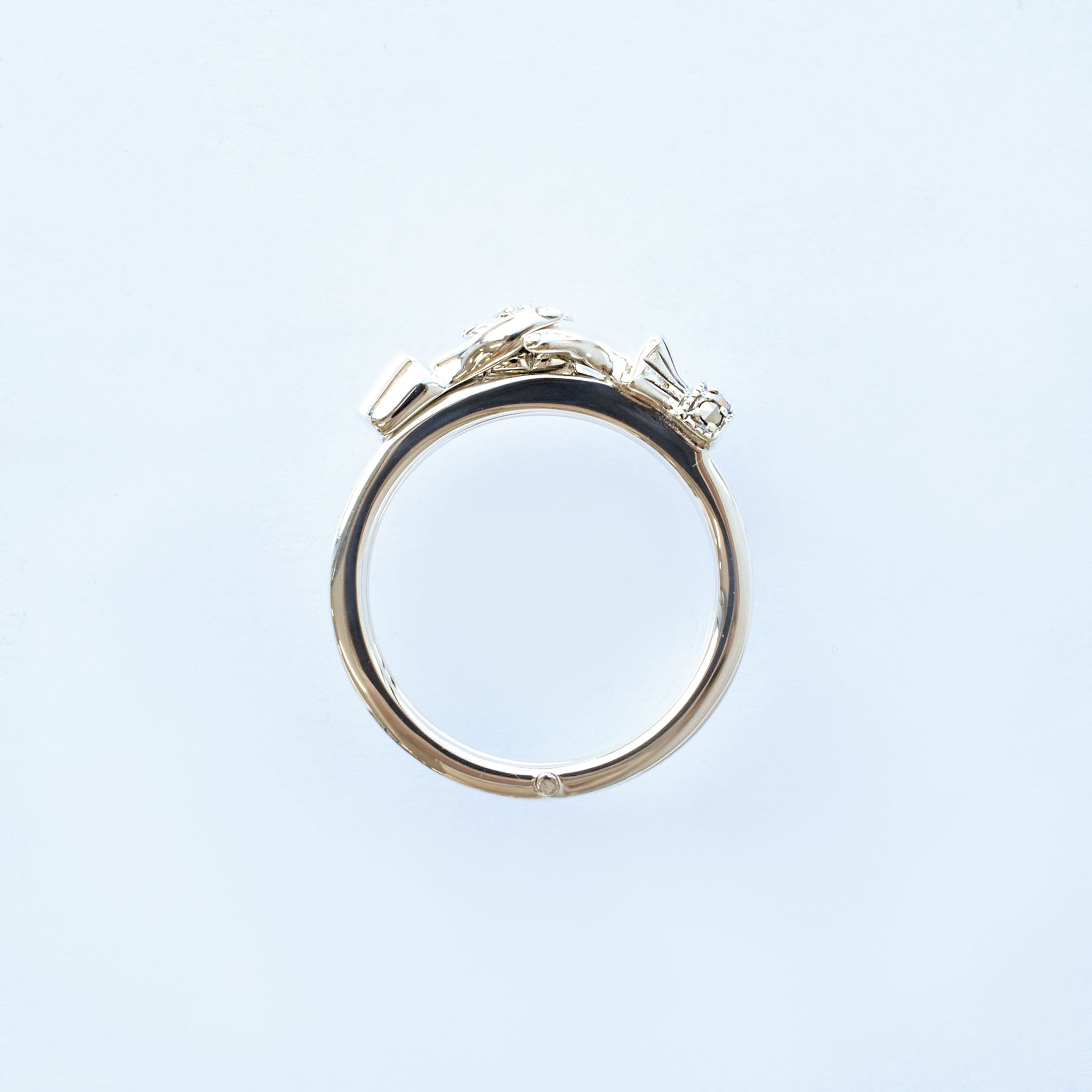 ルビー/マルカジット シルバーリング(フェデリング/7月誕生石)《25V02703》