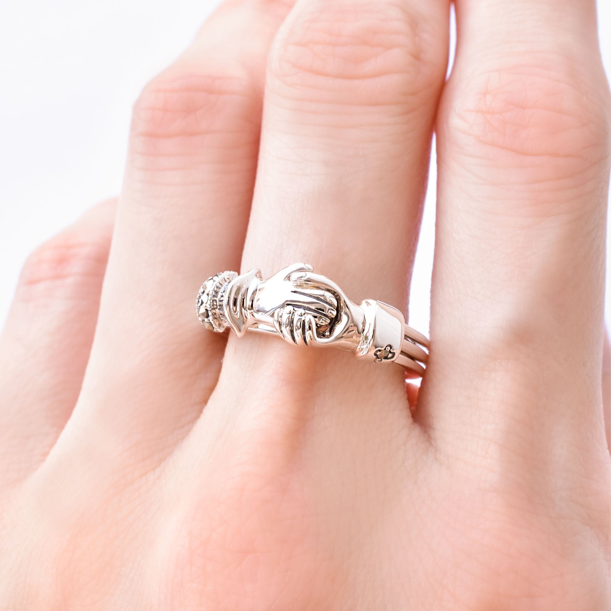 ルビー/マルカジット シルバーリング(フェデリング/7月誕生石)《25V02703》