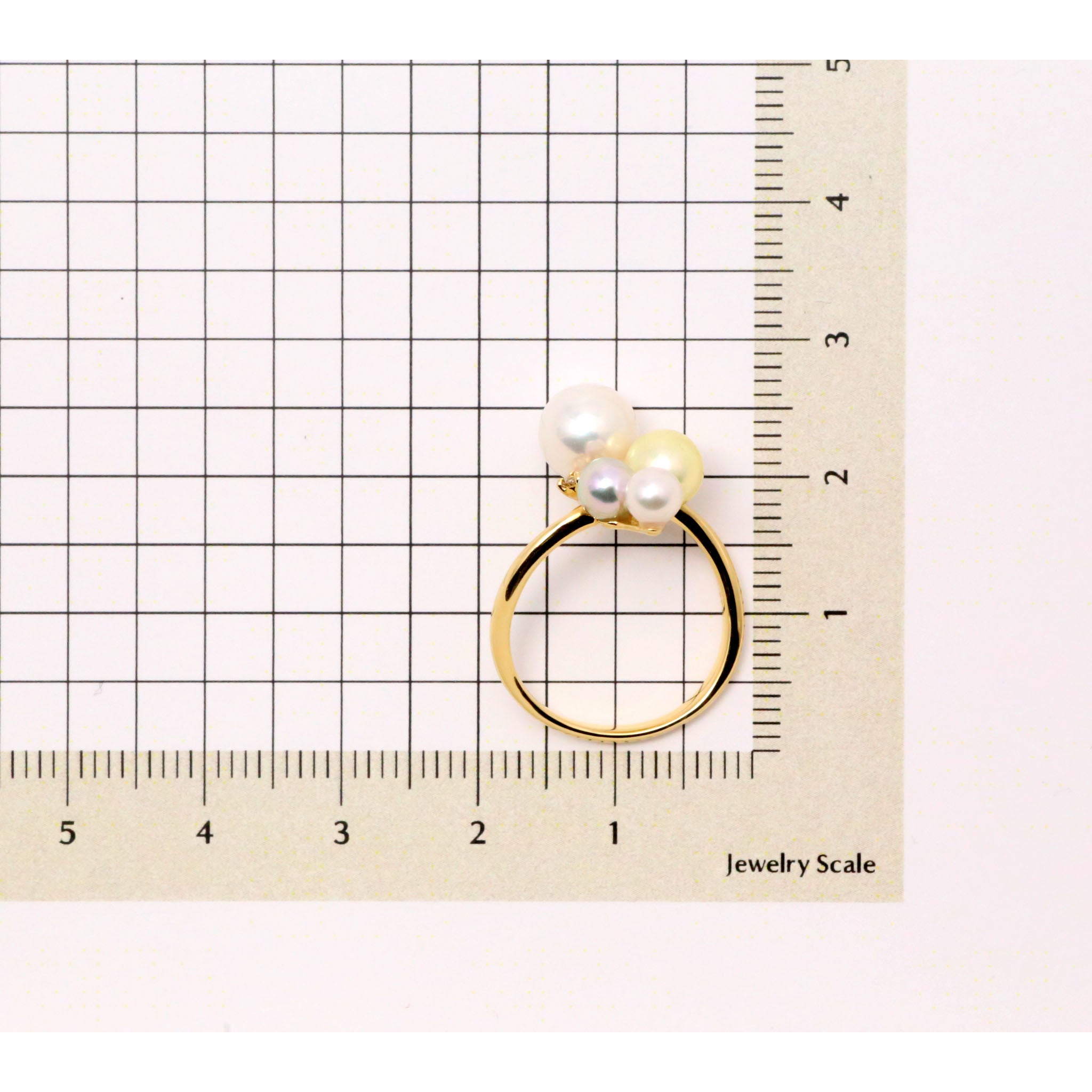 【限定3点】パール/ダイヤモンド K18リング(アコヤ真珠/4〜7mm/6月誕生石)《25V02801》