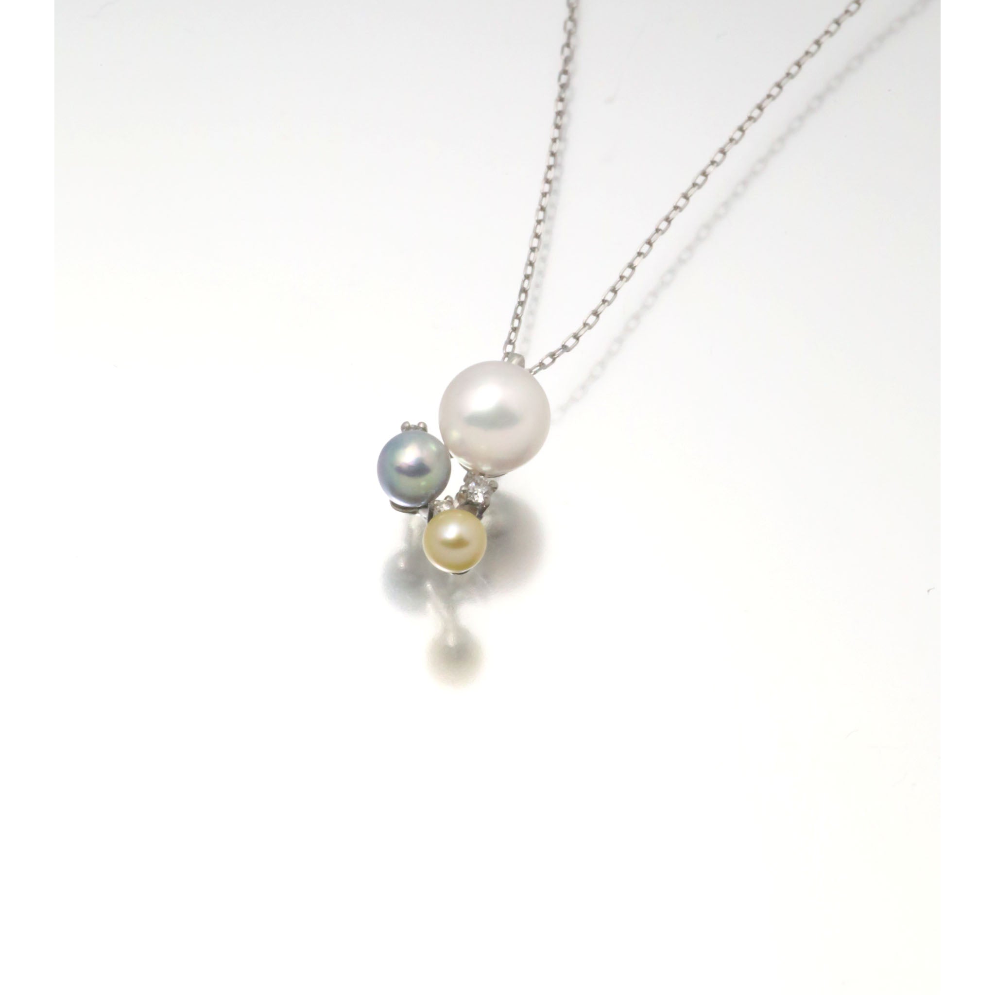 【限定5点】パール/ダイヤモンド プラチナネックレス(アコヤ真珠/6月誕生石)《25V02803》