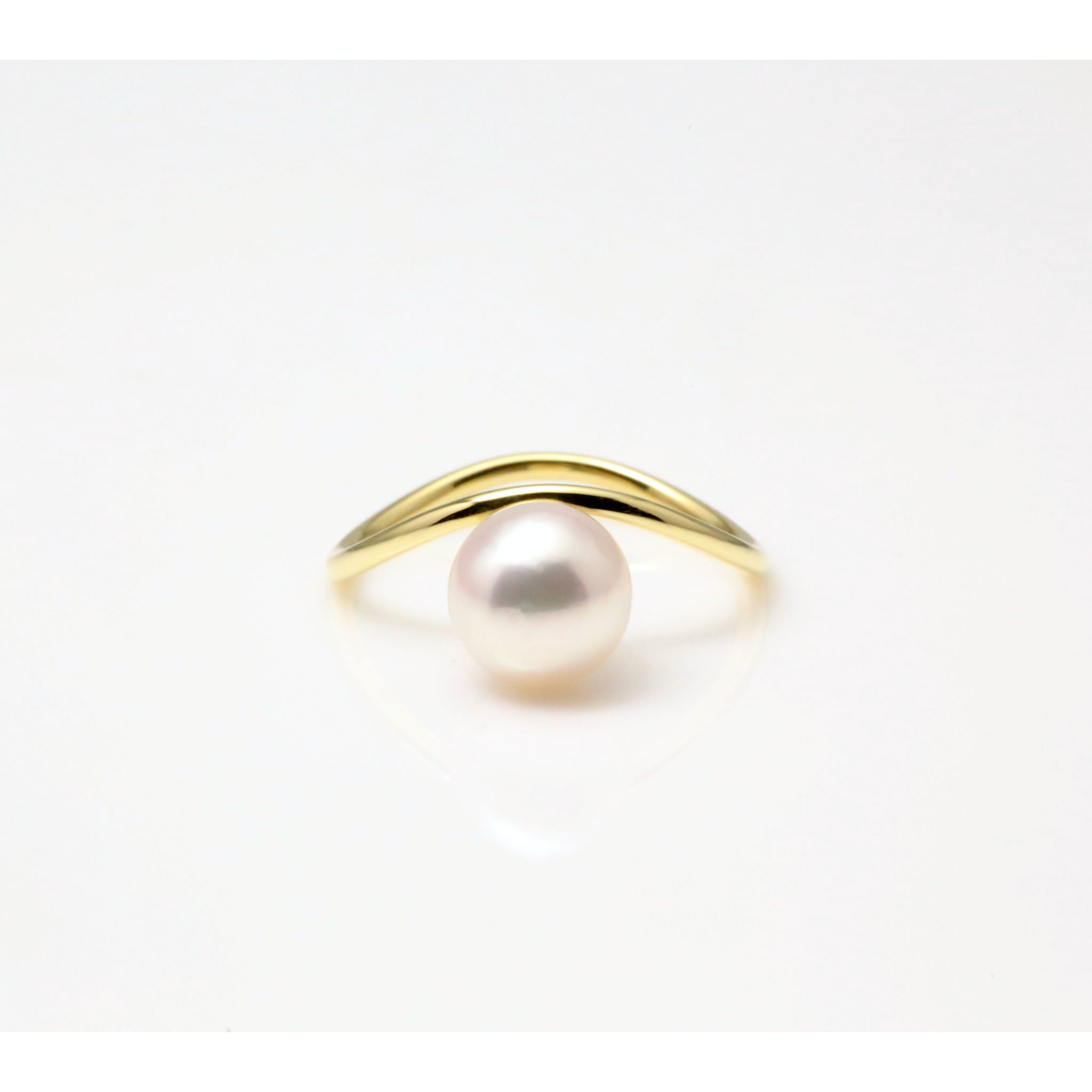 パール K18リング(アコヤ真珠/7.5mm/6月誕生石)《25V02806》